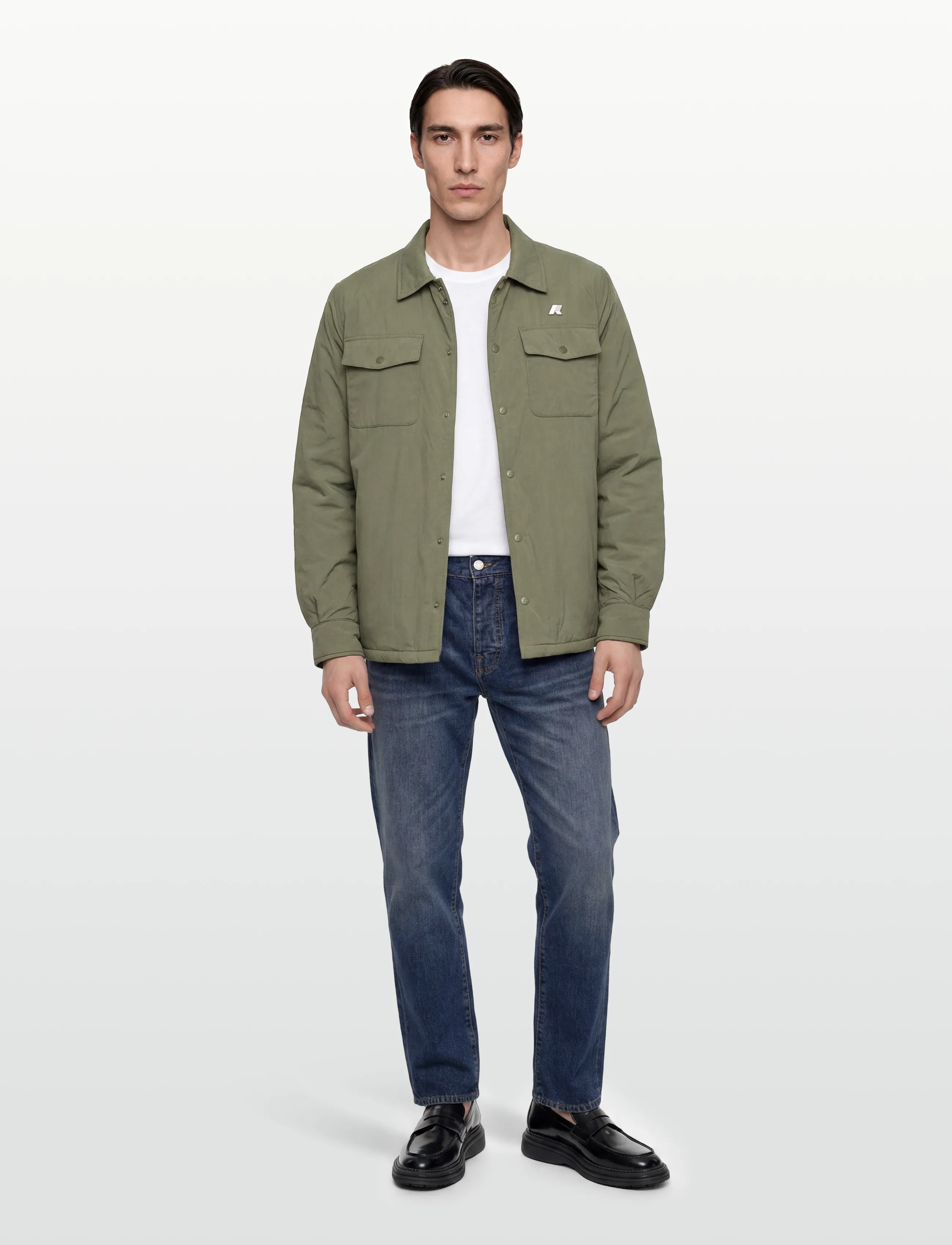 K-Way Umbert Plain Warm, XL, Khaki green, Jakker > Vatterede Jakker, Herre