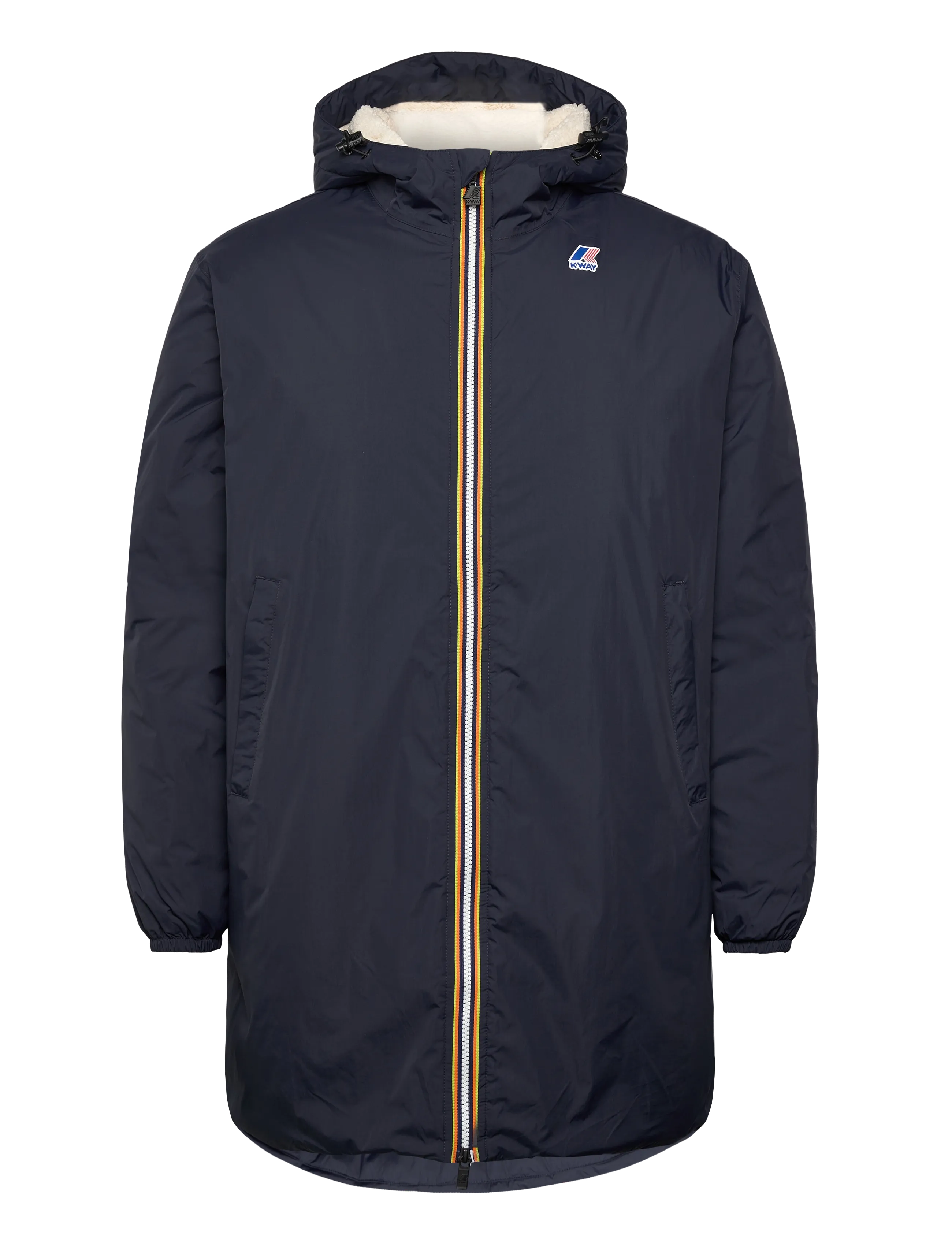 K-Way Le Vrai 4.0 Eiffel East Orsetto, Mænd, Hætteparka, Navy, Str: L