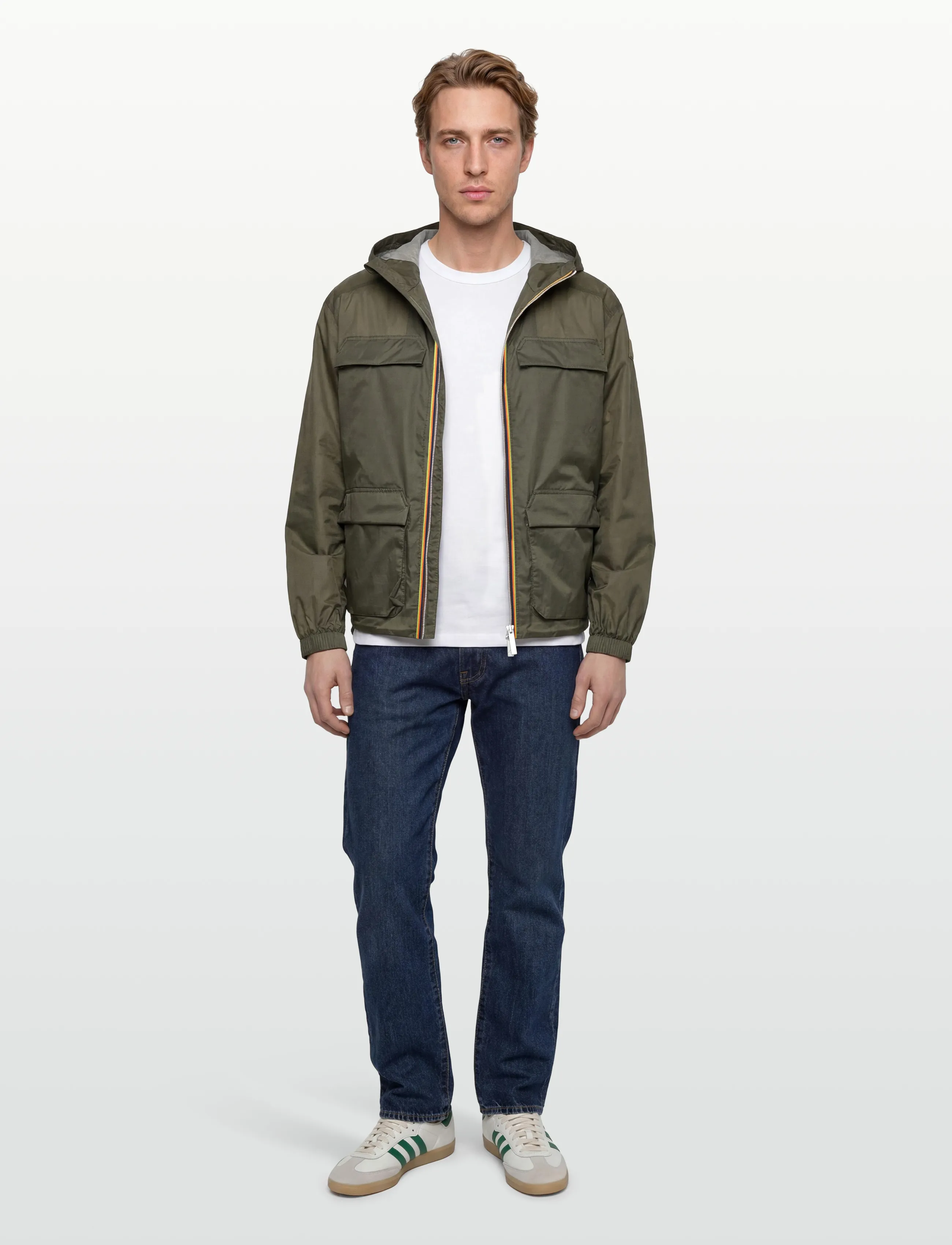 K-Way Clad Extra Light 3L, L, Khaki green, Sport Jackets > Sport Casual Jackets, Herre