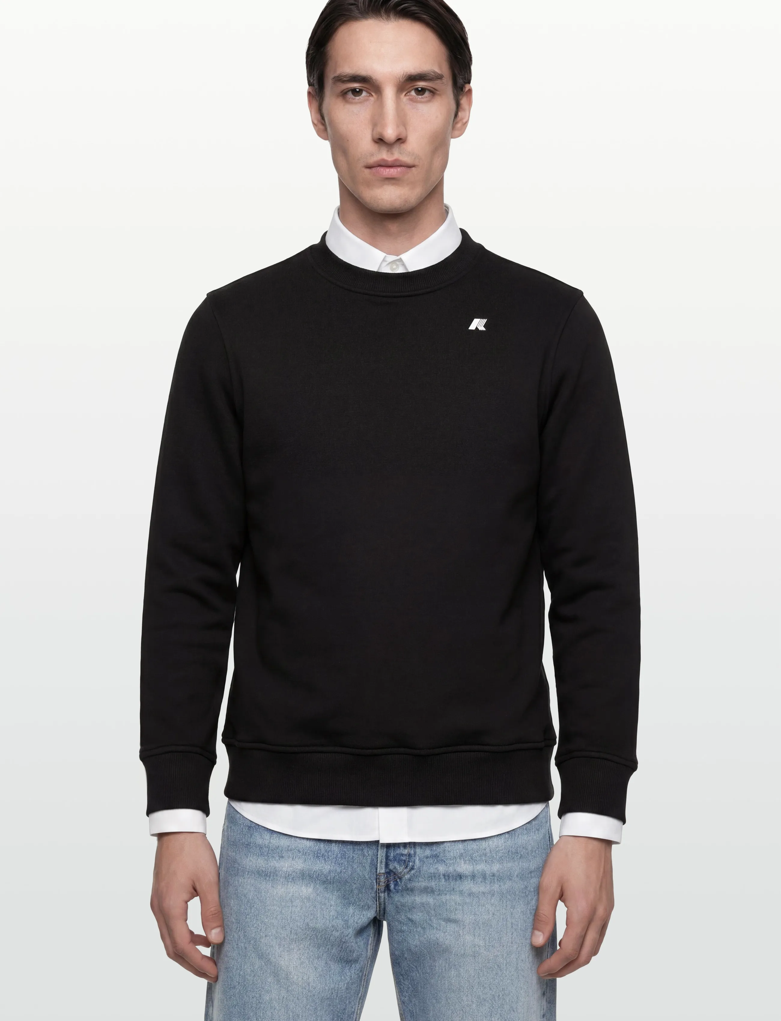 K-Way - BAPTISTE FRENCH TERRY - sweatshirts - black pure - 3