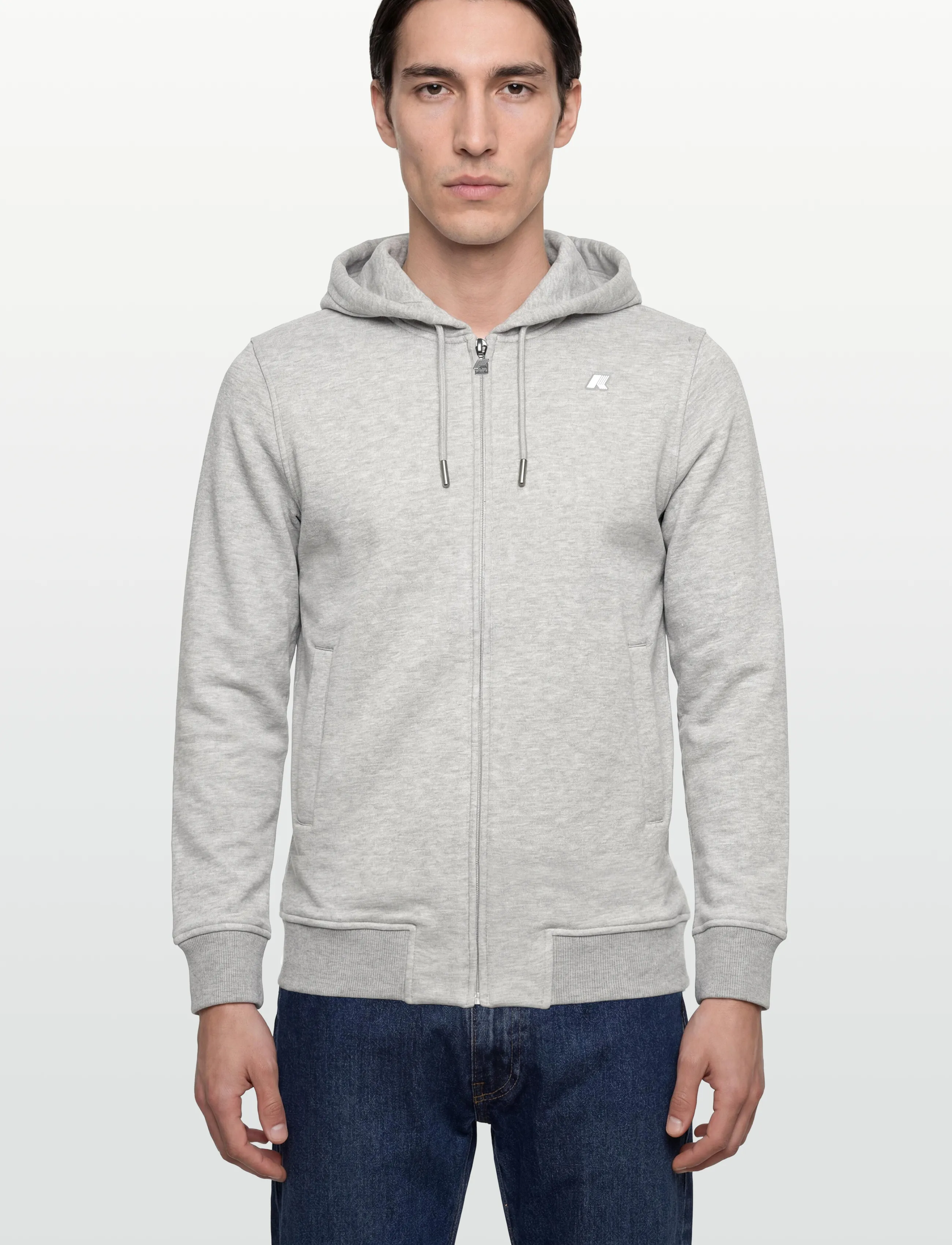 K-Way - ANTHONY FRENCH TERRY - kapuutsiga dressipluusid - grey mid mel - 3
