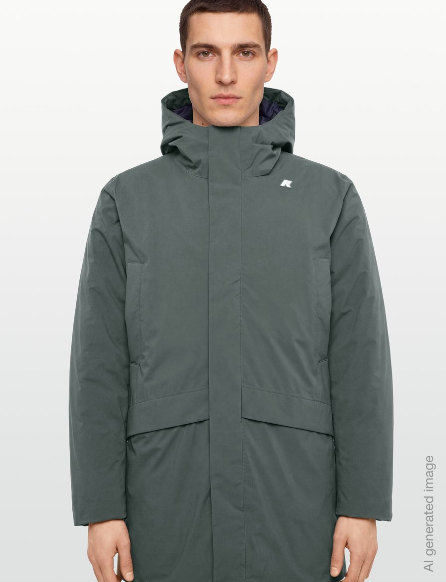 K-Way - JARNO ST THERMO - daunenjacken - green blackish - blue depth - 3