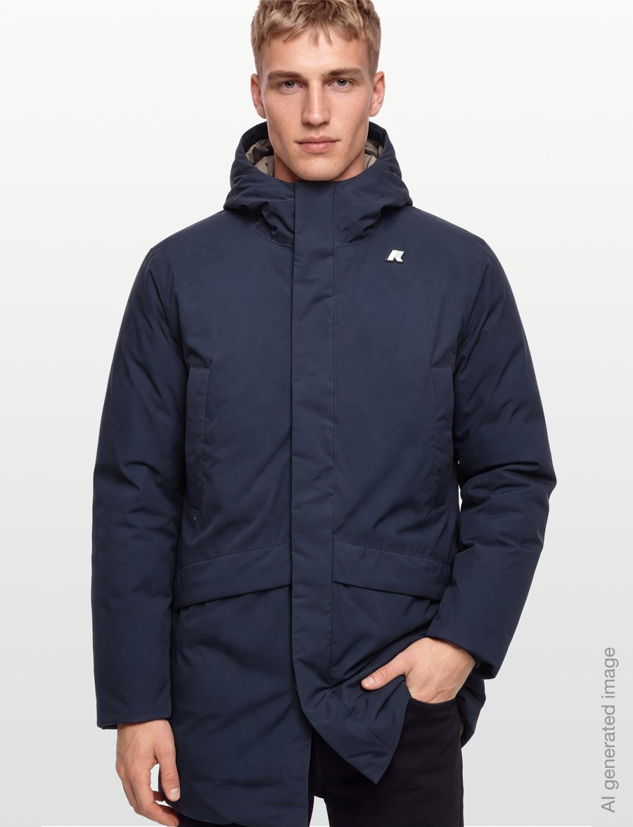 K-Way - JARNO ST THERMO - winterjacken - blue depth - green army - 3