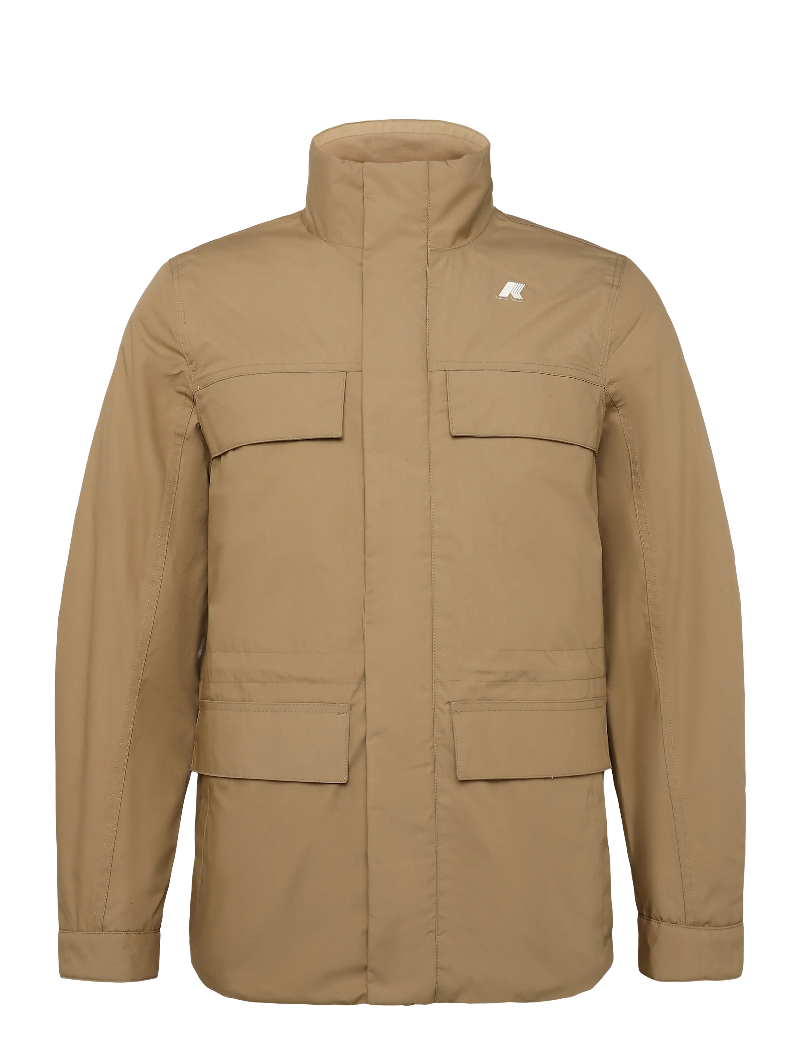 K-Way MANUENE WARM MICRO CANVAS - Üleriided - BEIGE KHAKI / beige