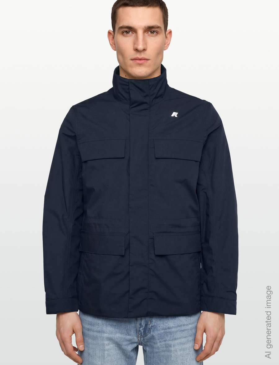 K-Way - MANUENE WARM MICRO CANVAS - sulejoped - blue depth - 3