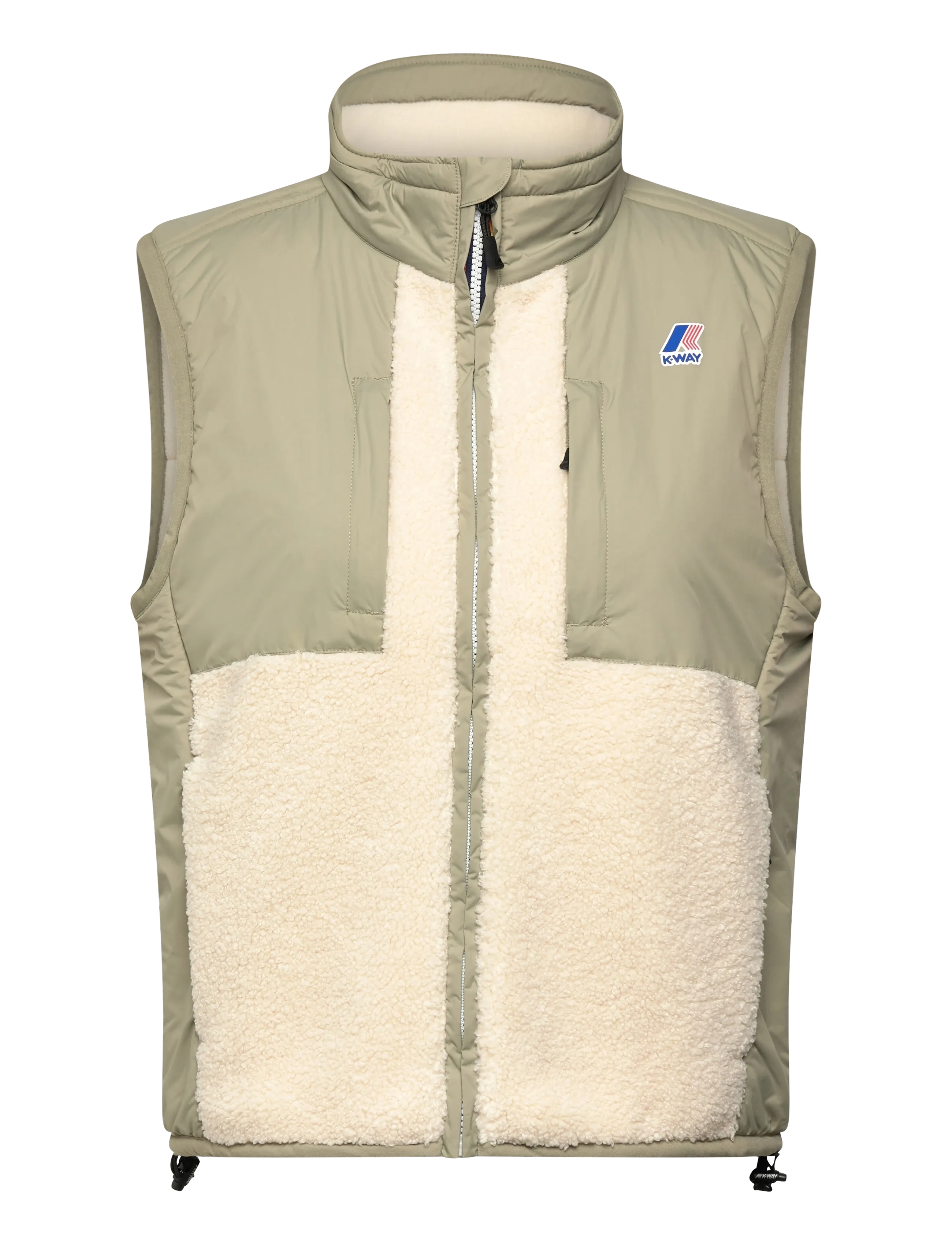 K-Way Vital 4.0 Orsetto, Mænd, Sherpa Fleece Vest, Cream, Str: XXXL
