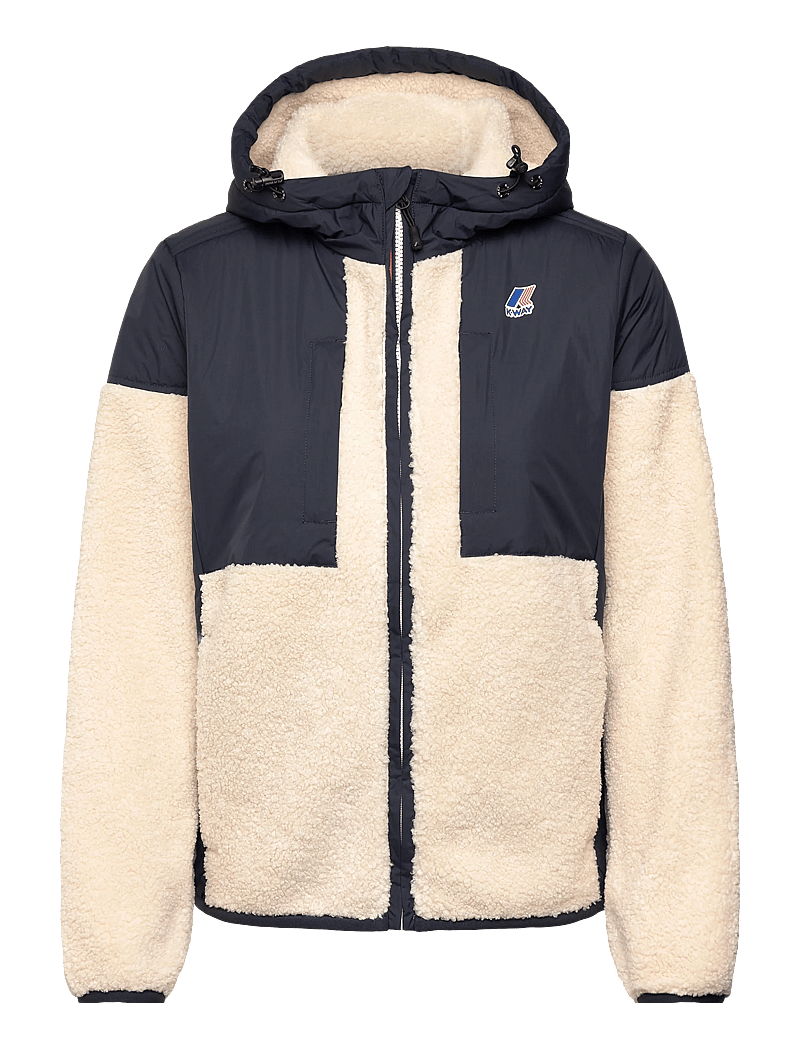 K-Way - SAMSON 4.0 ORSETTO - teddytröjor - blue depth-ecru - 1