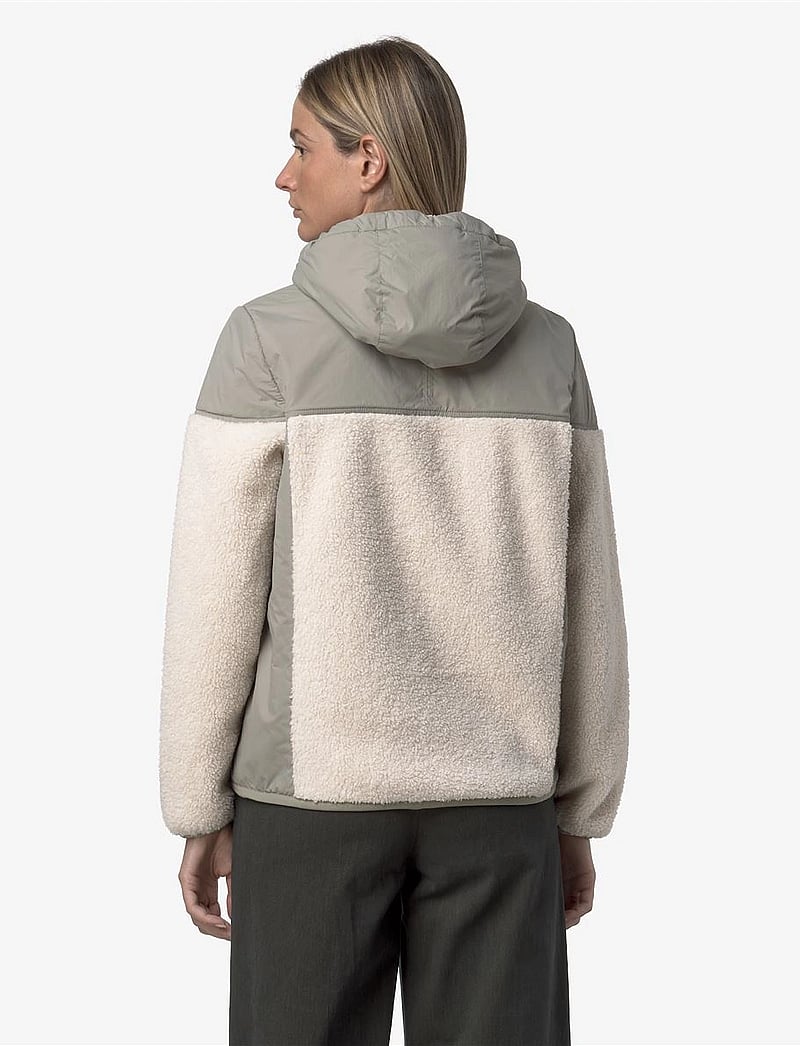 K-Way - SAMSON 4.0 ORSETTO - teddytröjor - green oak-ecru - 3