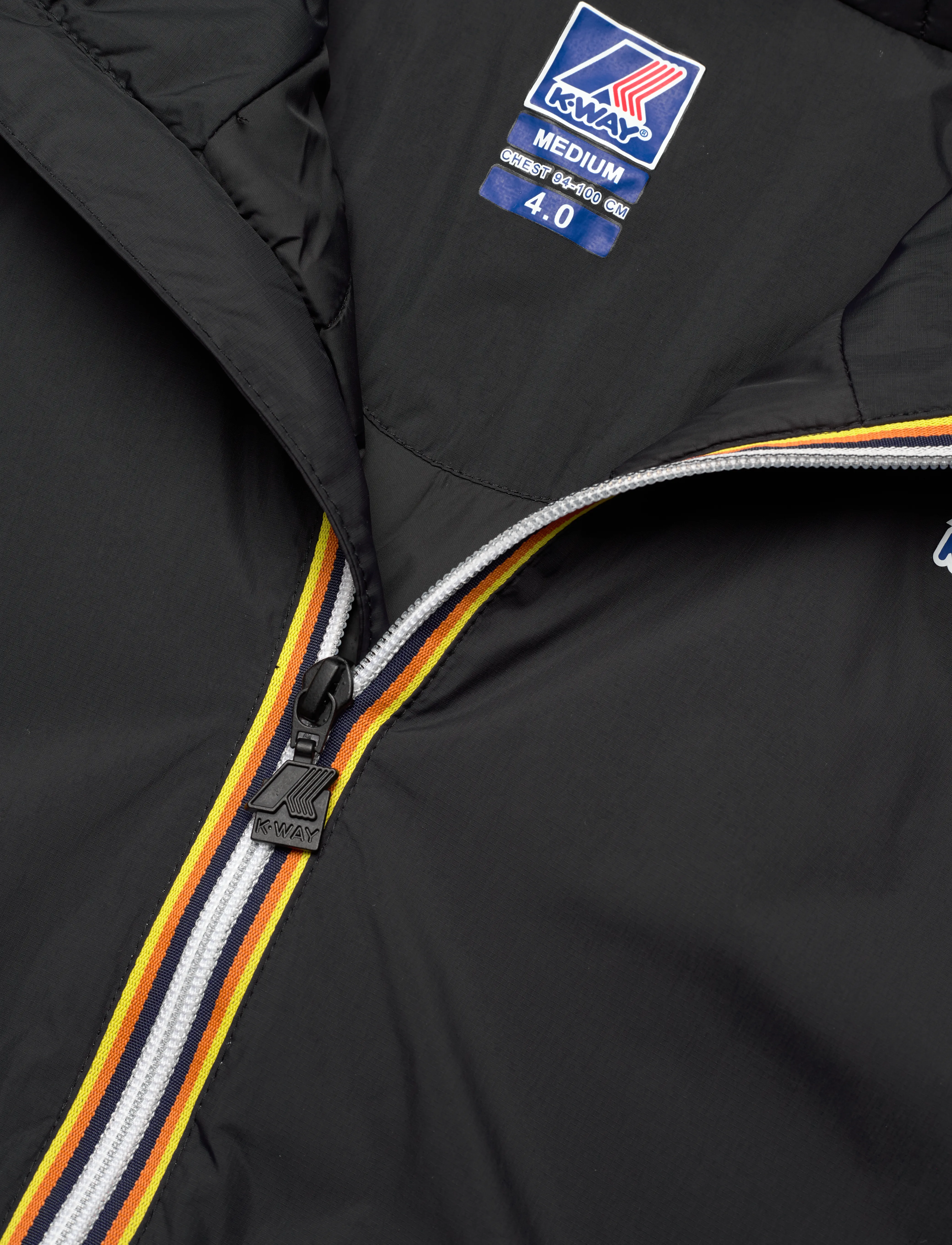 K-Way - LE VRAI 4.0 CLAUDE WARM - frühlingsjacken - black pure - 2