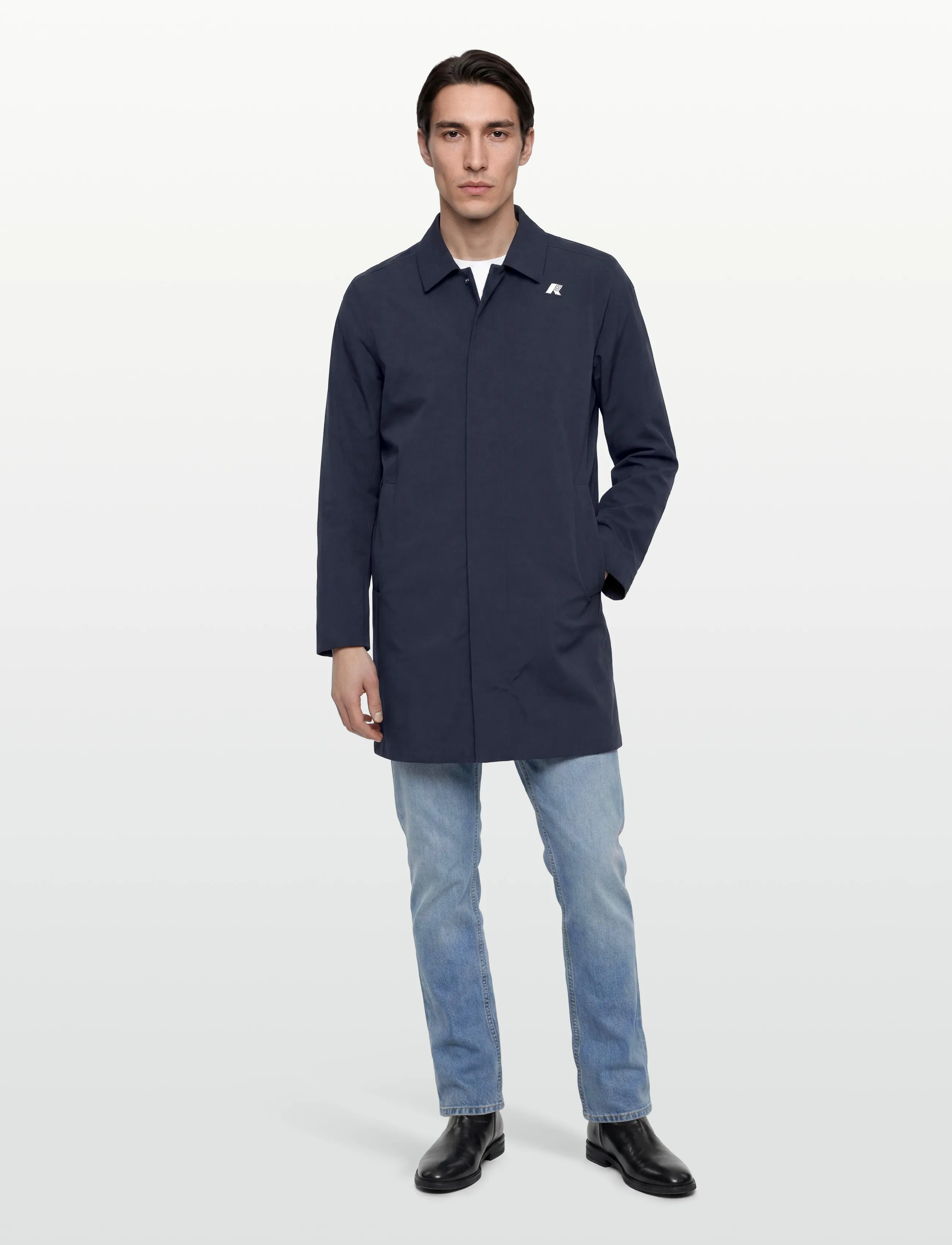 K-Way Kenley Stretch 2L, Mænd, Regnfrakke, Navy, Str: XL