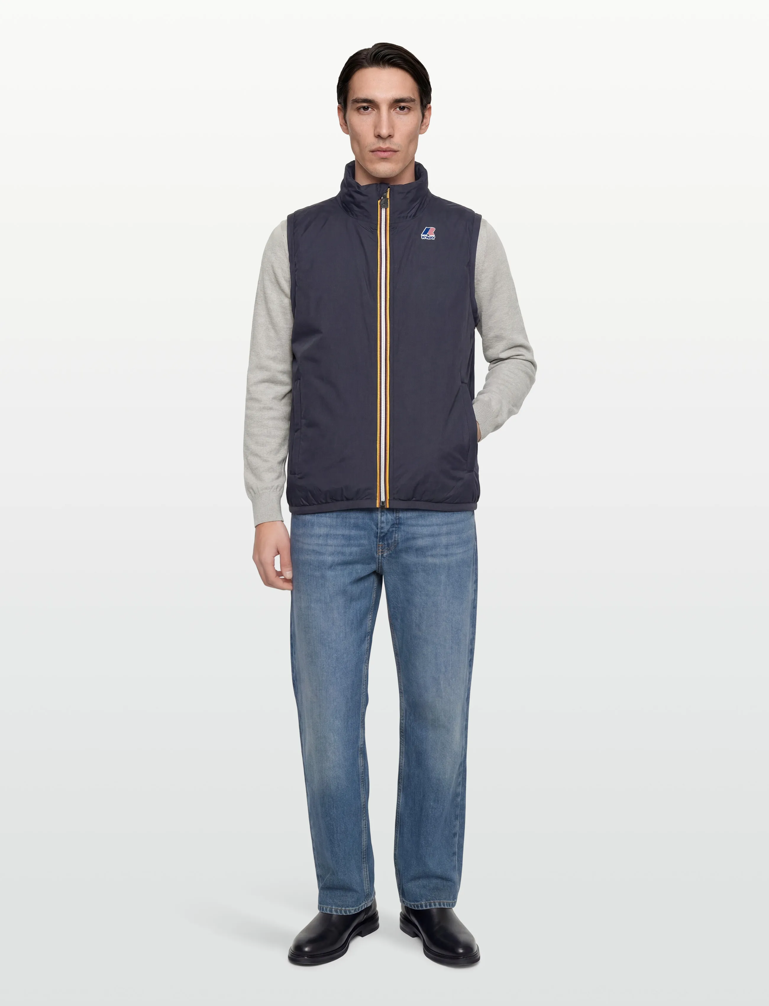 K-Way Le Vrai 4.0 Rouland Warm, Mænd, Varm Vest, Navy, Str: L