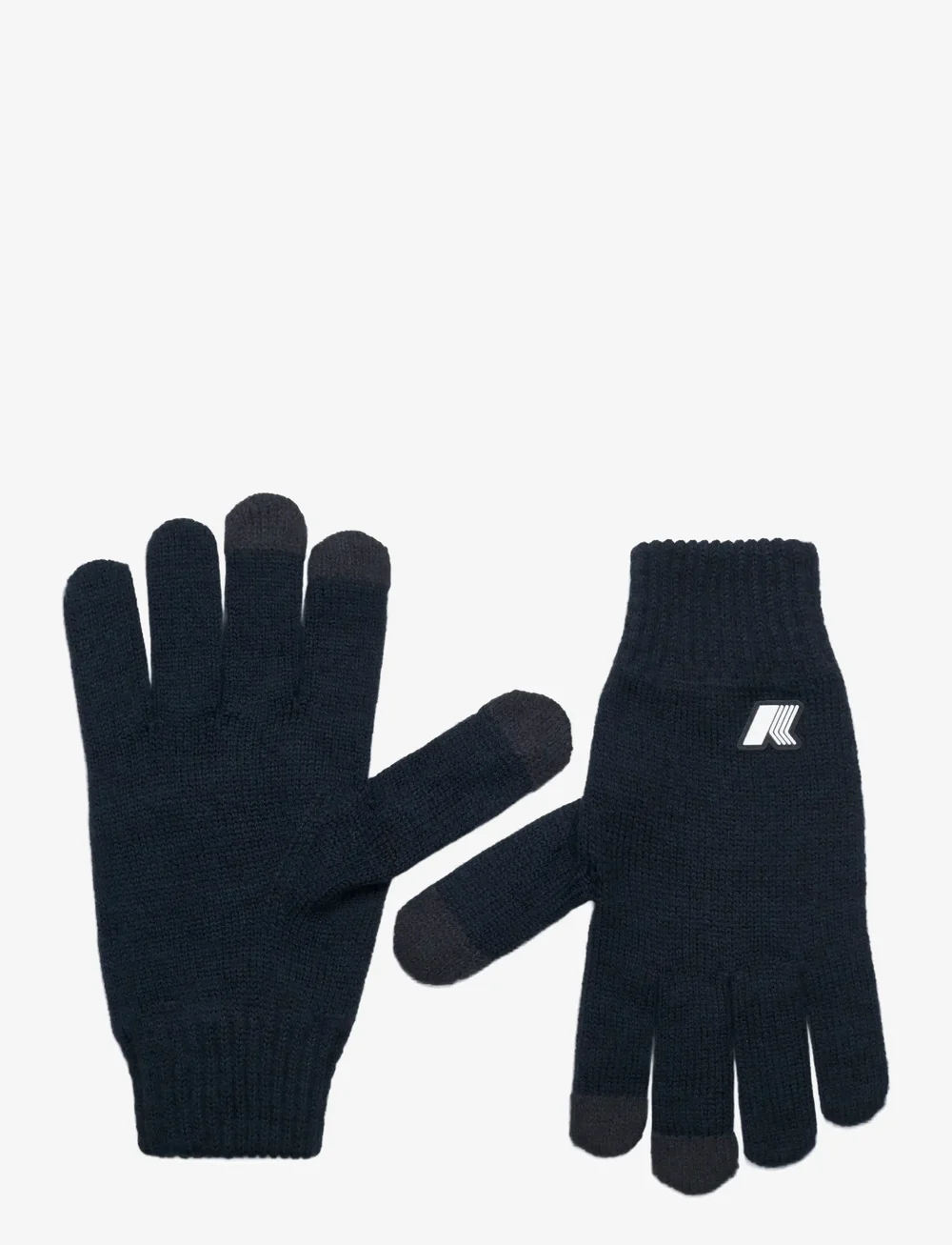 K-Way - ALFRED CARDIGAN STITCH WOOL - handskar - black pure melange - 0