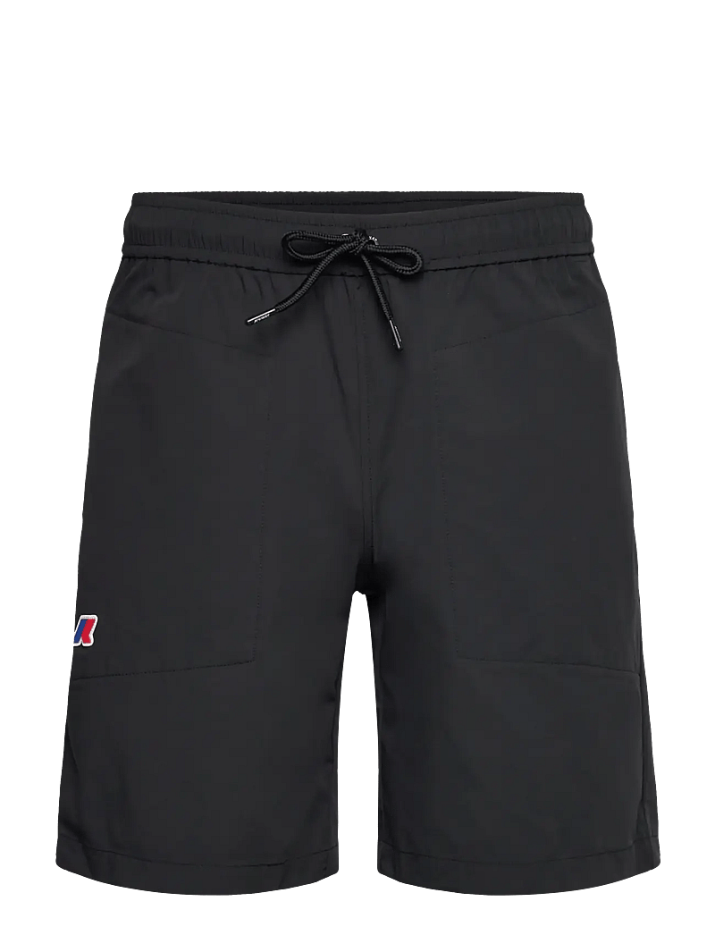 K-Way - NESTY TRAVEL - sweatshorts - black pure - 0