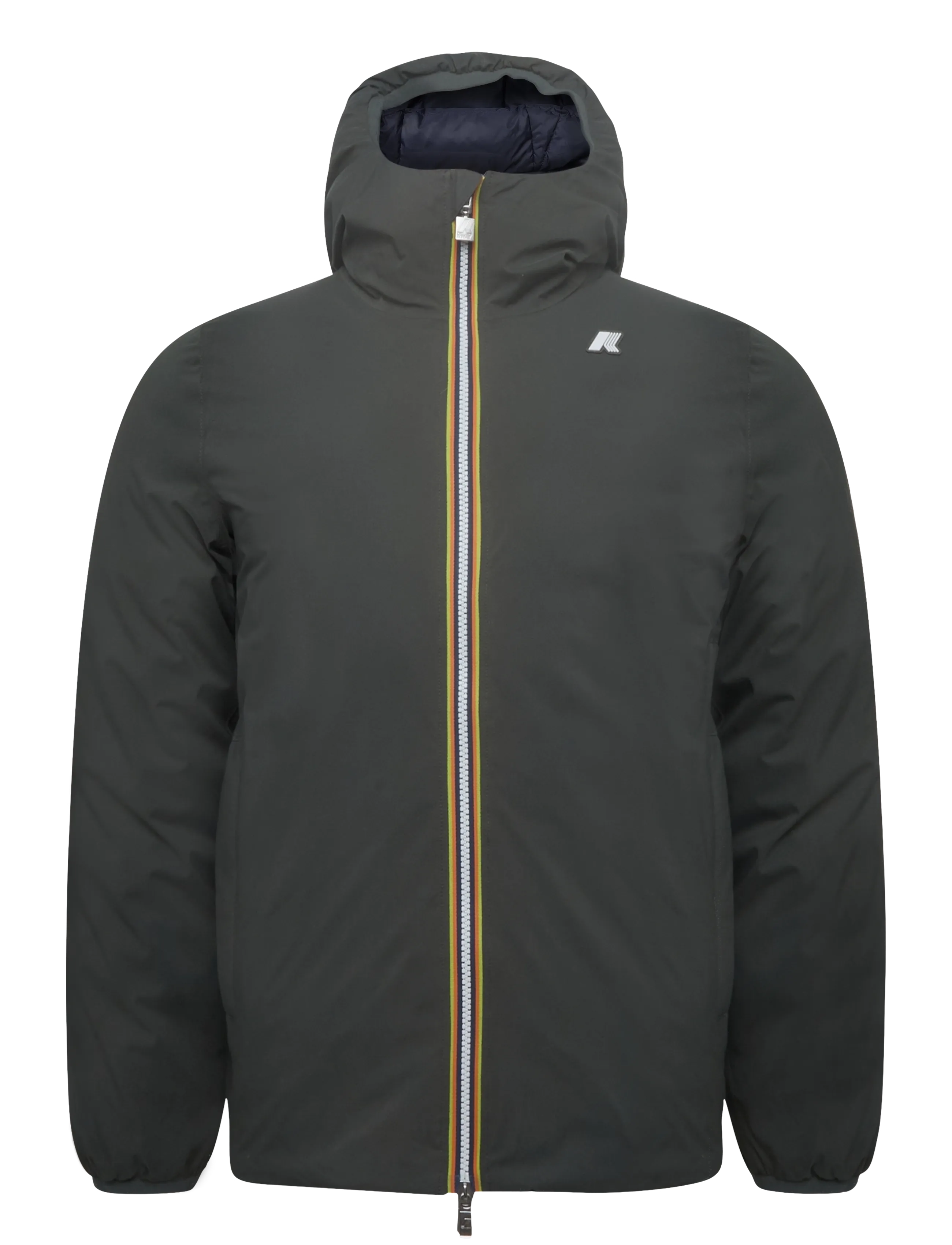 K-Way - JACK ST THERMO DOUBLE - green blackish  - blue depth - 1