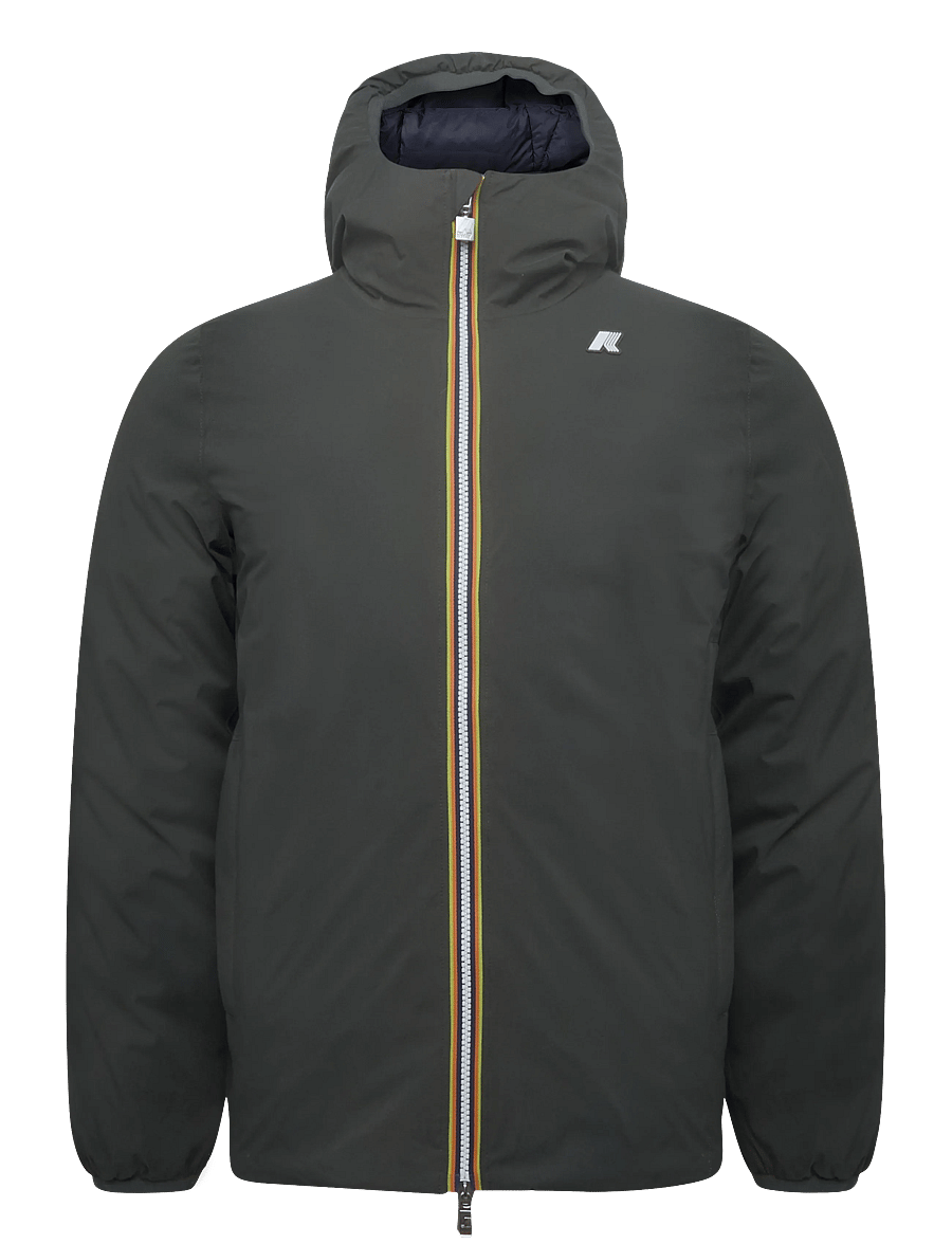 K-Way - JACK ST THERMO DOUBLE - vinterjackor - green blackish - blue depth - 1