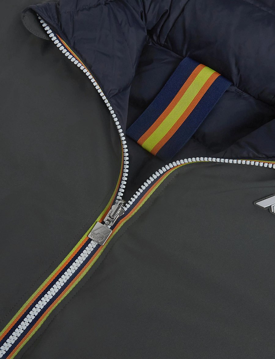 K-Way - JACK ST THERMO DOUBLE - vinterjackor - green blackish - blue depth - 5