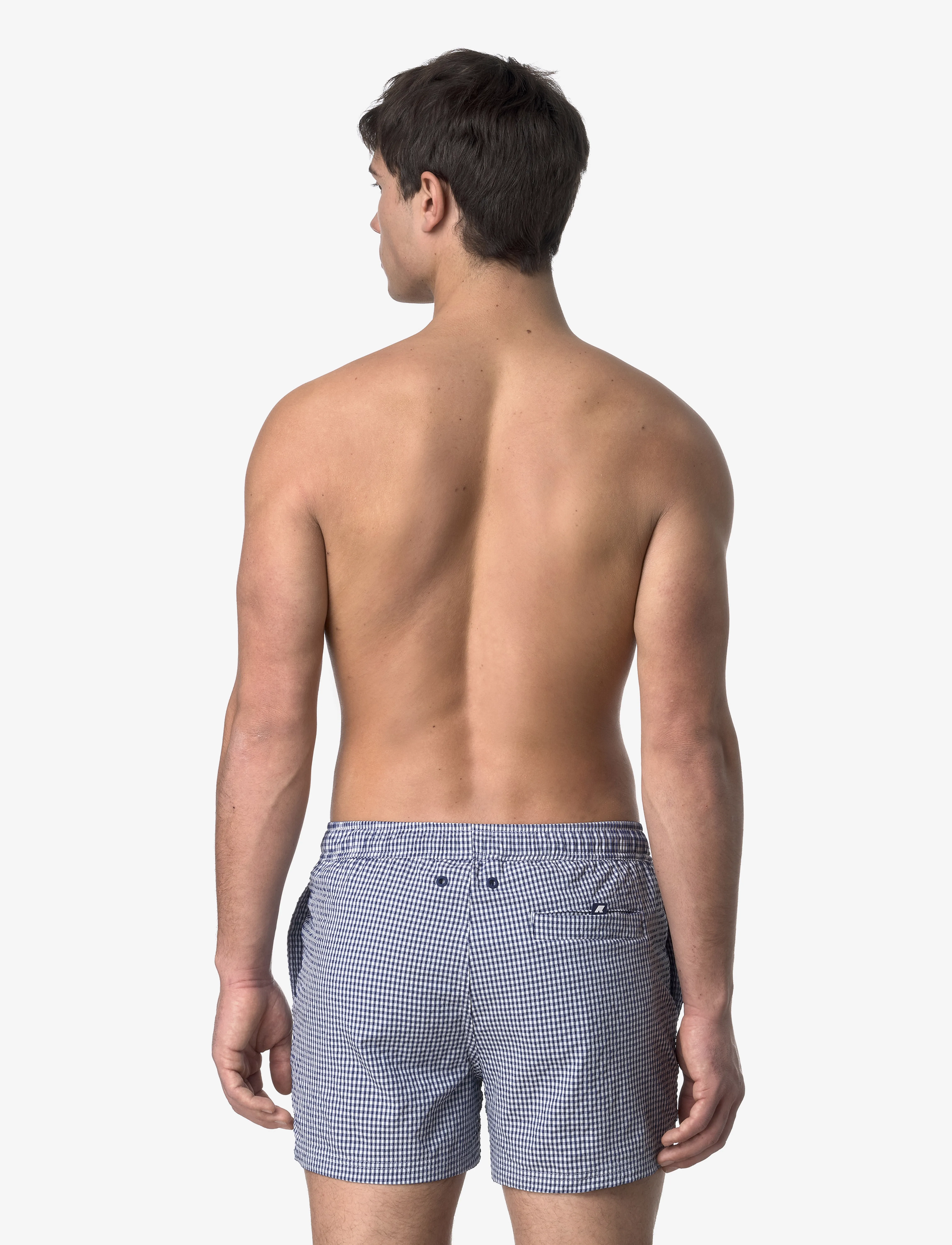 K-Way - HAZEL CHECK BEACH - badbyxor - white - blue deep cobalt - 2