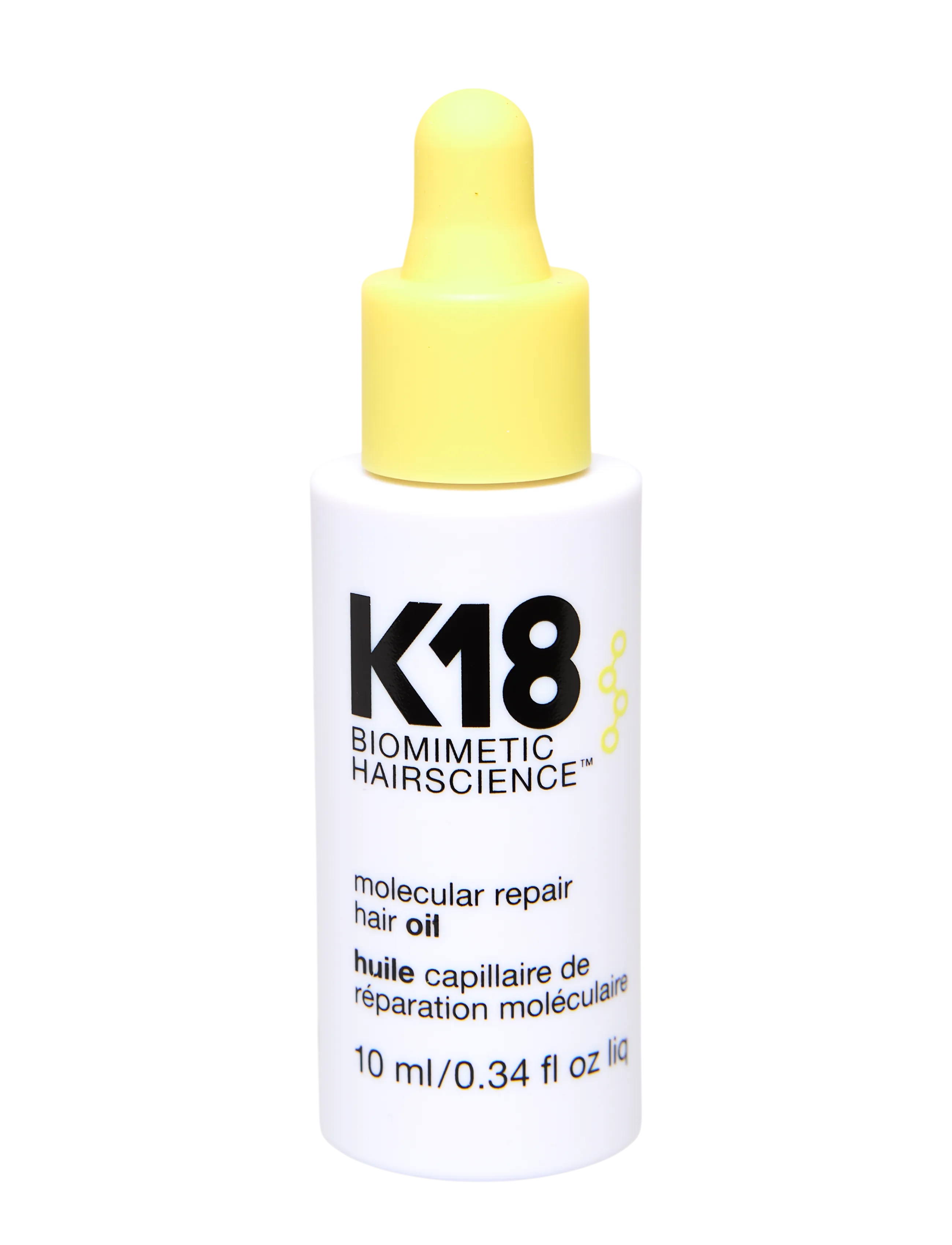 K18 Molecular Repair Hair Oil, Hair Vinegar & Dressing Bottles, Nude, Str: 10 ML
