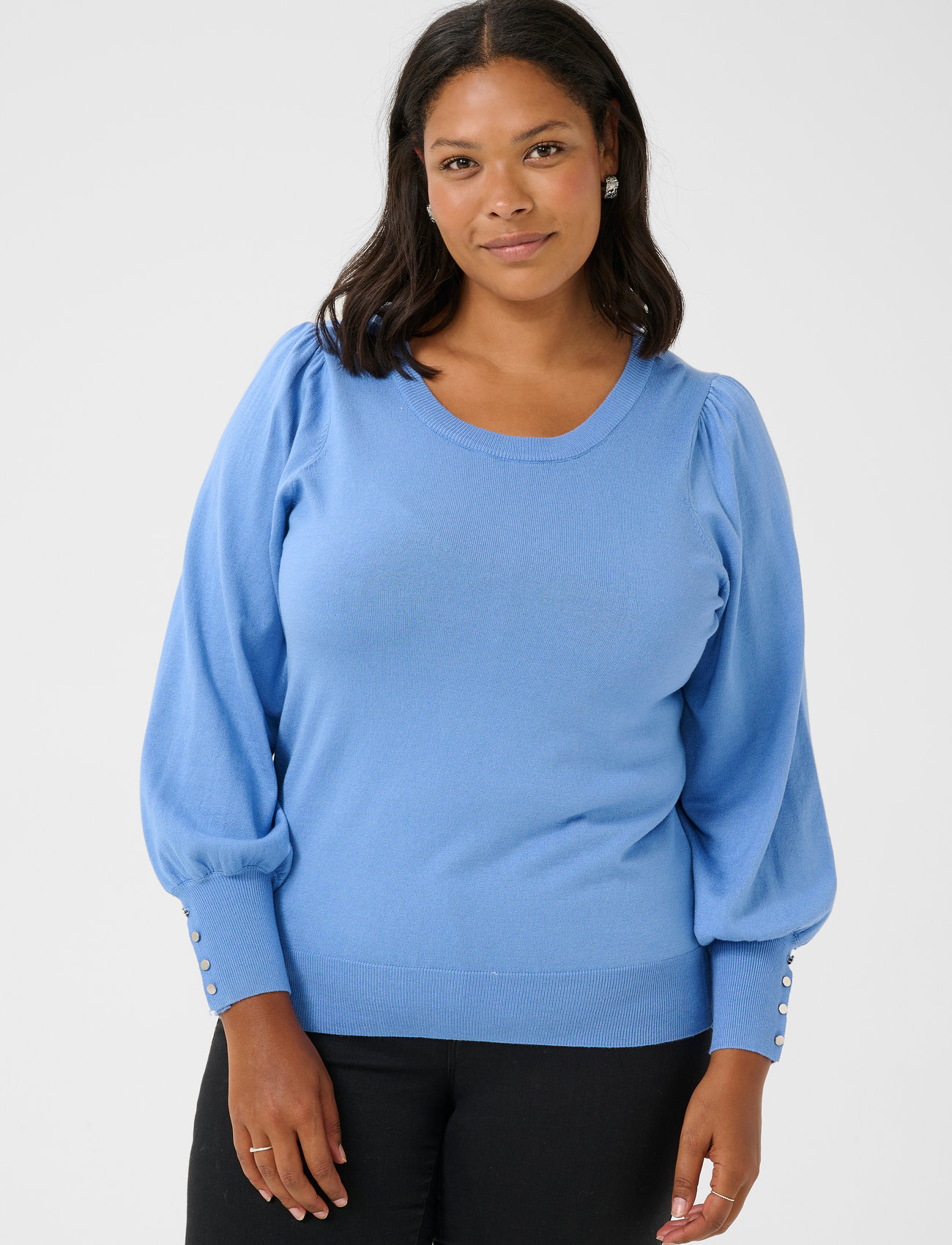 Kaffe Curve Kclizzy Ls Pullover No - Blue - L 2