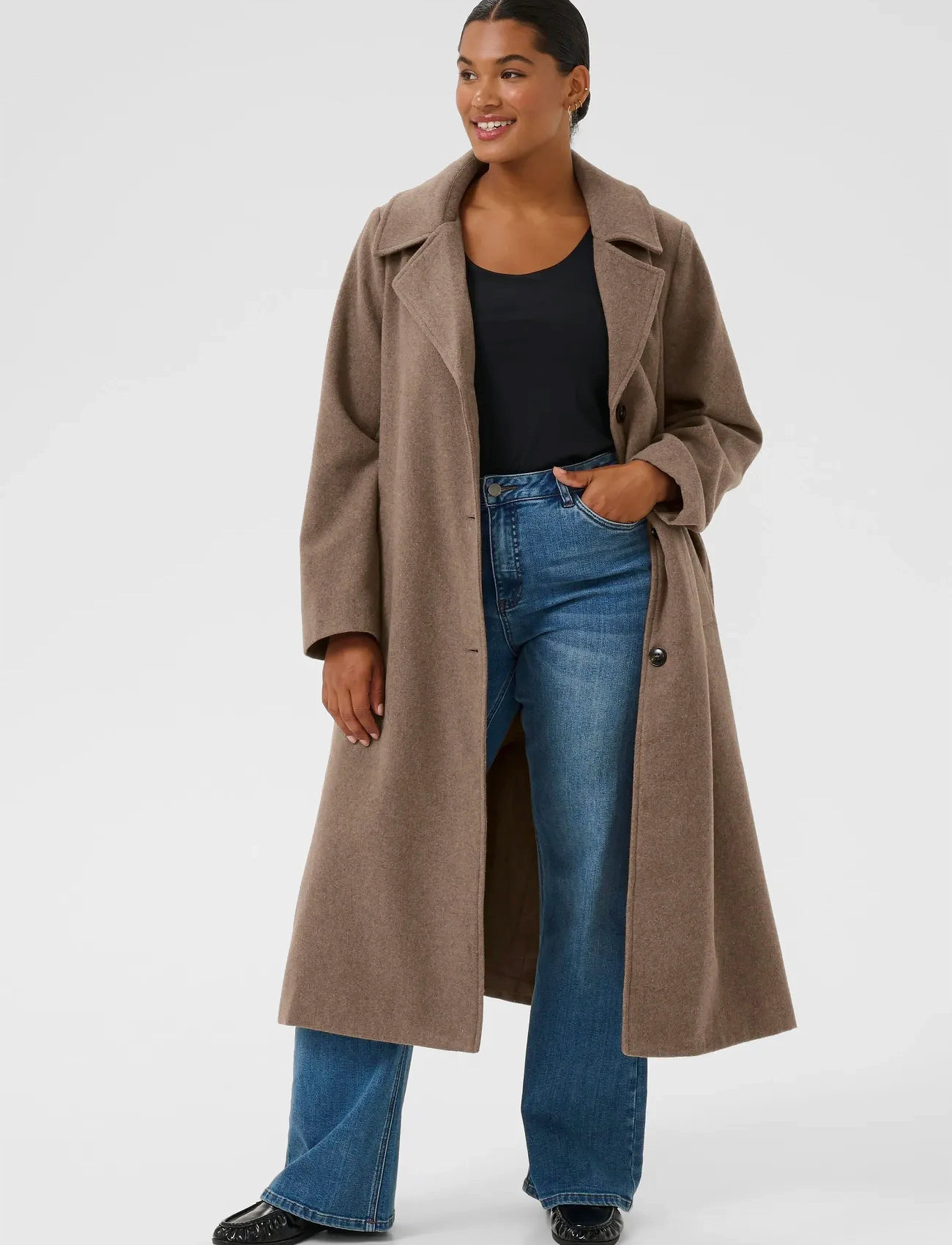 Kaffe Curve Kcnanny Long Coat - - 44 1