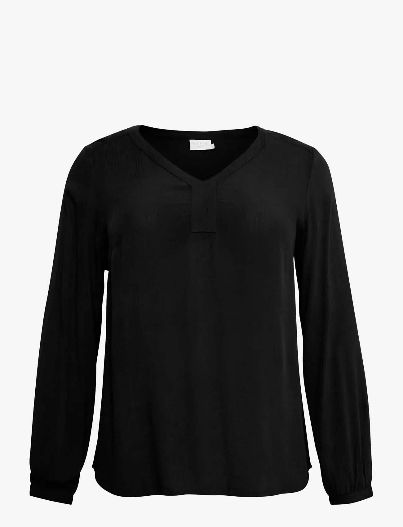 Kaffe Curve - KCami LS Blouse - pikkade varrukatega pluusid - black deep - 1