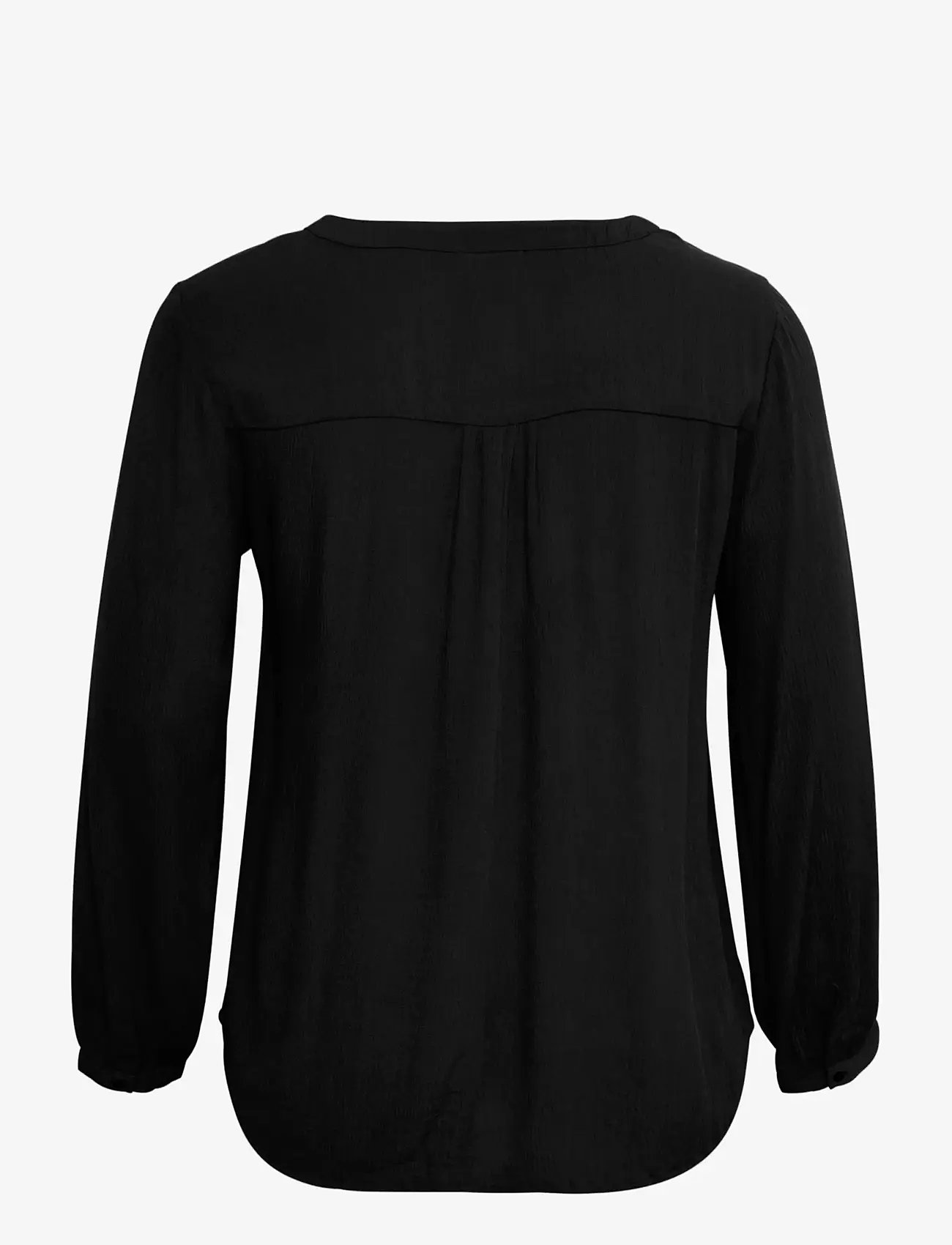 Kaffe Curve - KCami LS Blouse - pikkade varrukatega pluusid - black deep - 2