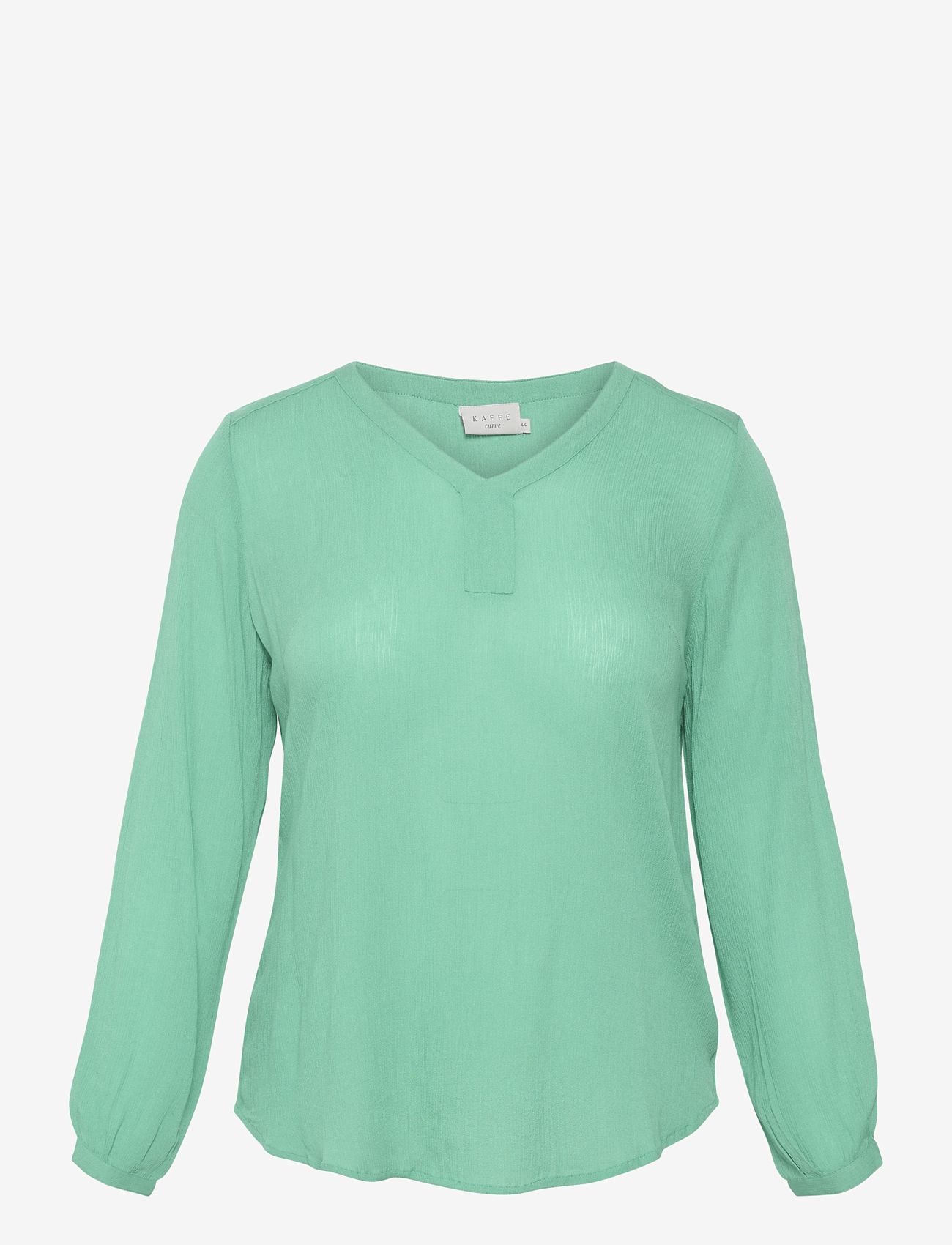 Kaffe Curve - KCami LS Blouse - pikkade varrukatega pluusid - gumdrop green - 0