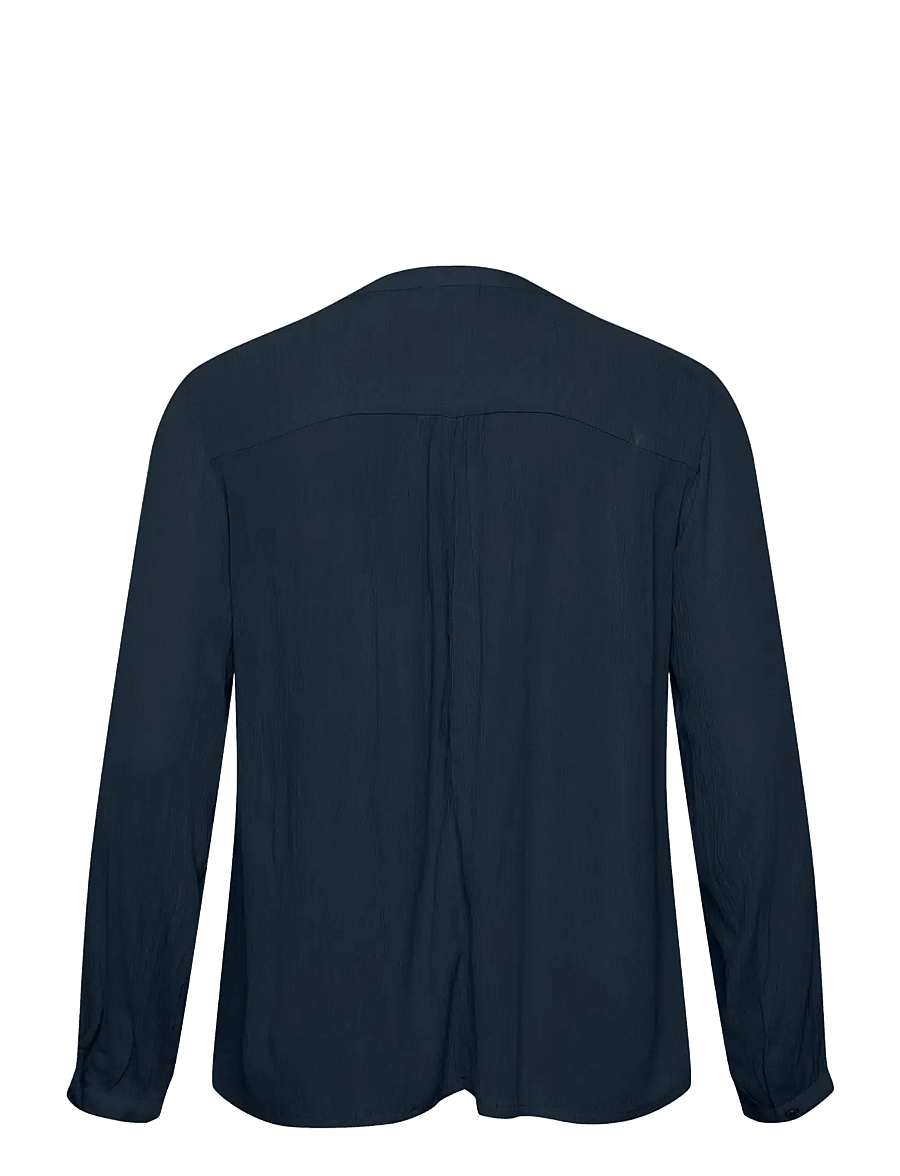 Kaffe Curve - KCami LS Blouse - pikkade varrukatega pluusid - midnight marine - 2