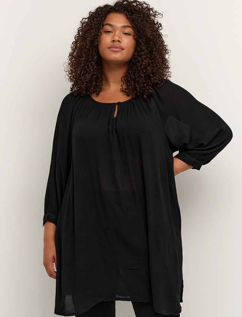 Kaffe Curve - KCami 3/4 SL Tunic - tuniken - black deep - 0