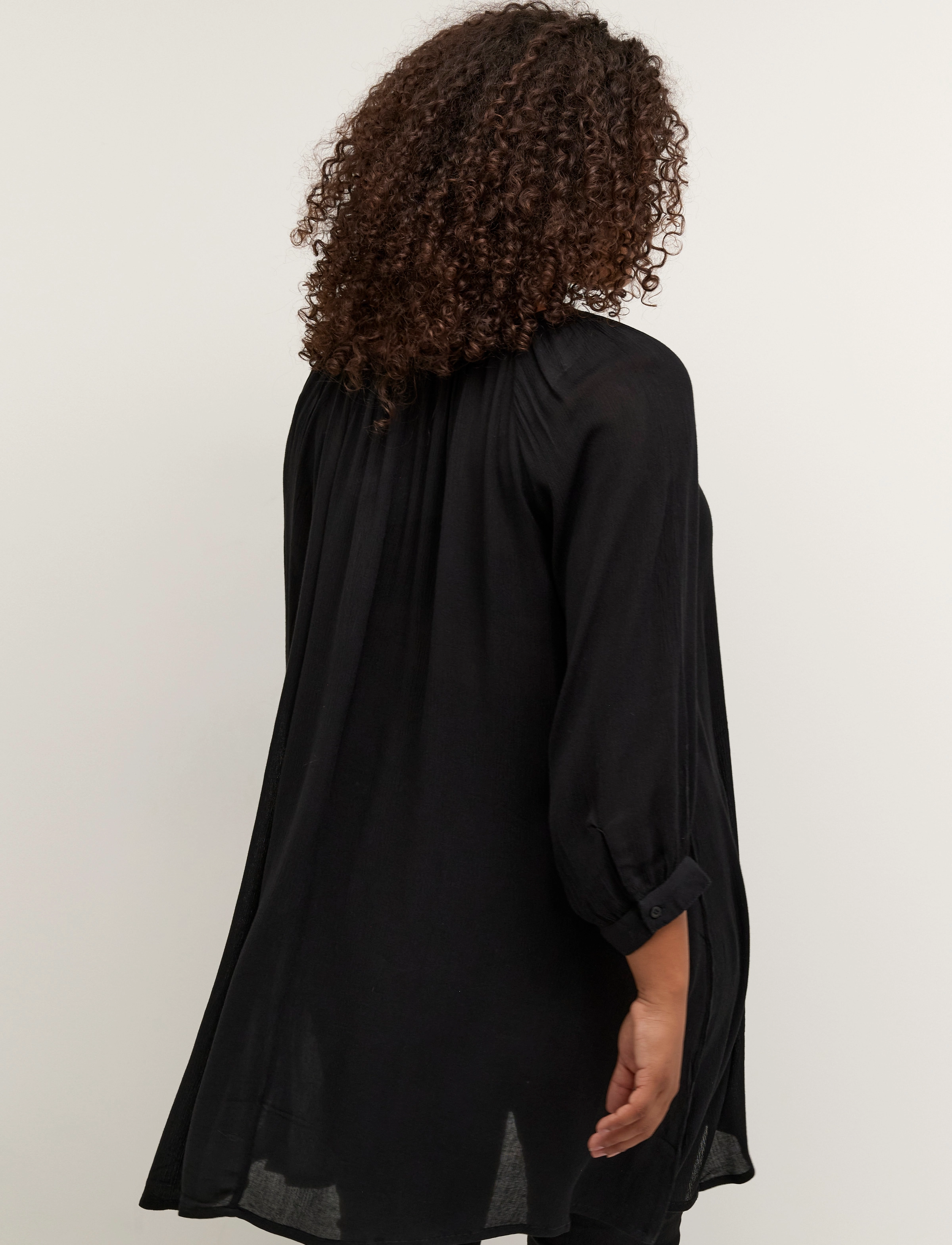 Kaffe Curve - KCami 3/4 SL Tunic - madalaimad hinnad - black deep - 4