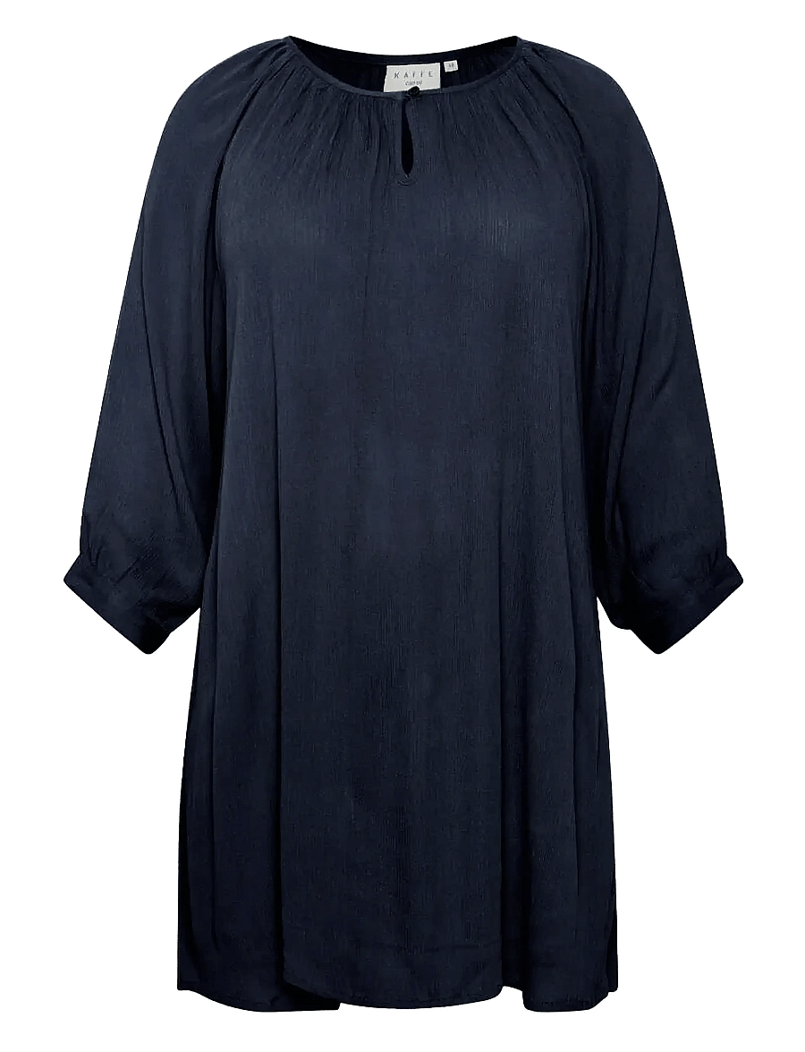 Kaffe Curve - KCami 3/4 SL Tunic - tuniken - midnight marine - 1