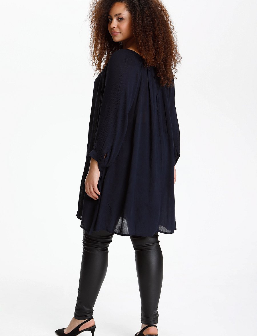 Kaffe Curve - KCami 3/4 SL Tunic - tuniken - midnight marine - 4