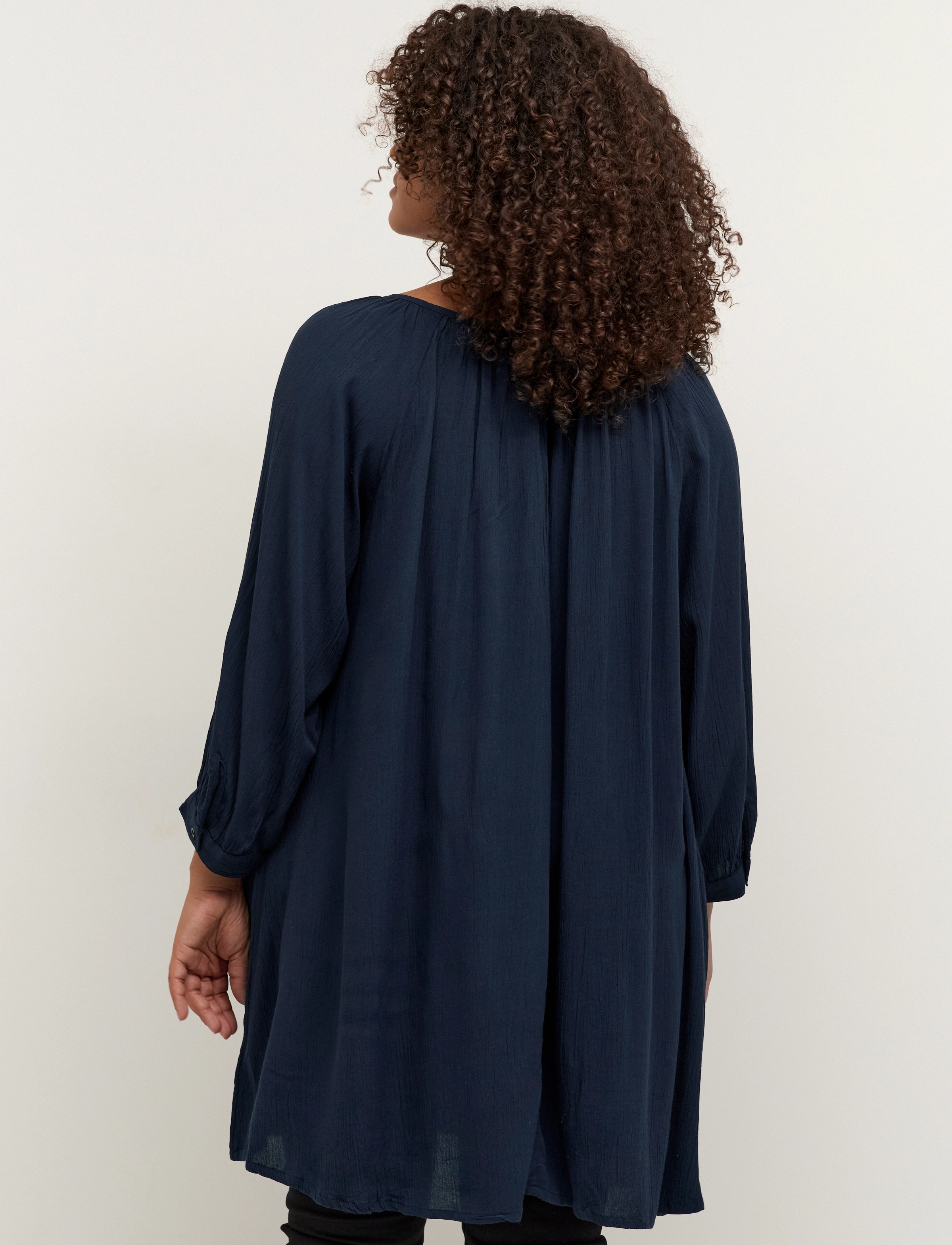 Kaffe Curve - KCami 3/4 SL Tunic - tunikaer - midnight marine - 5