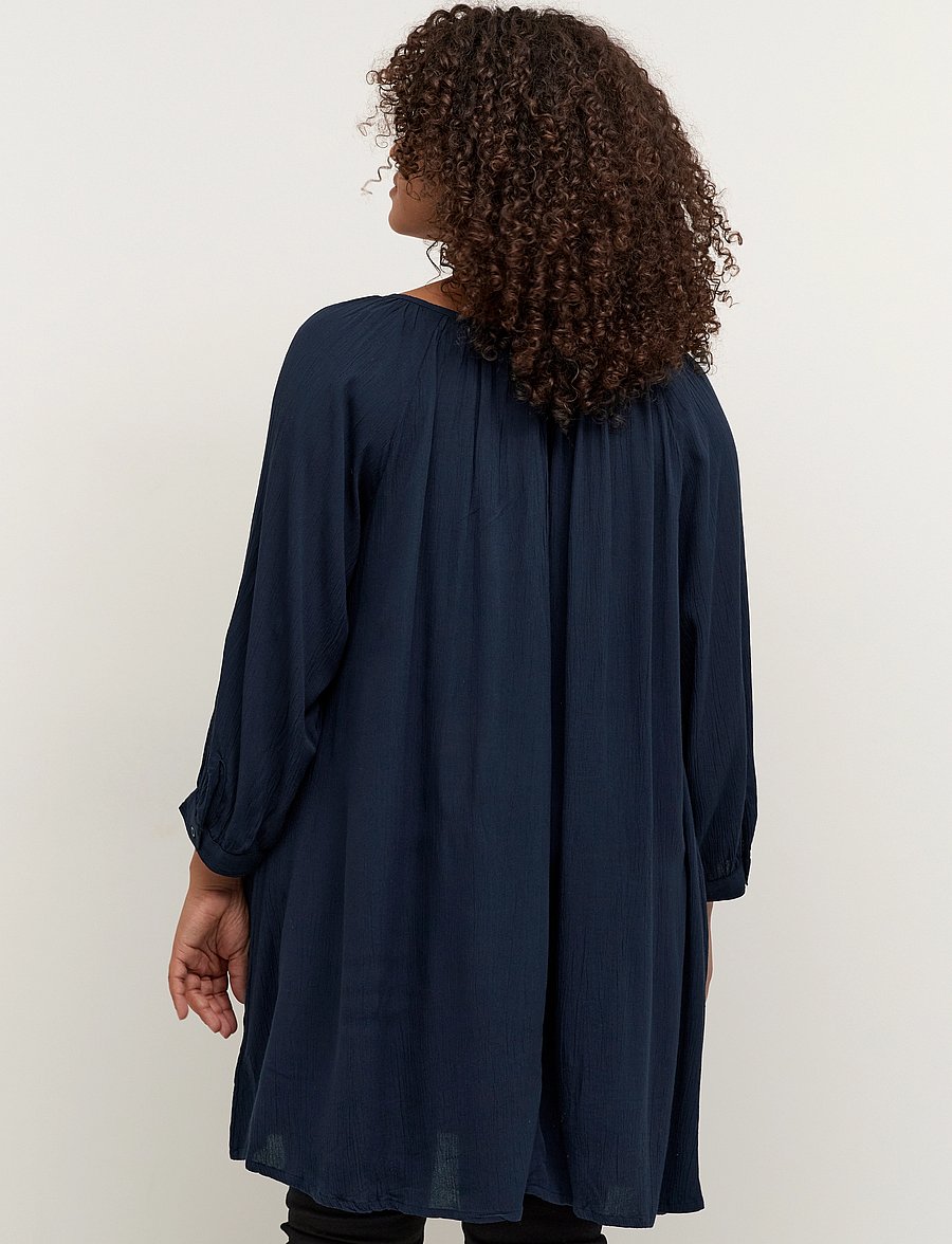 Kaffe Curve - KCami 3/4 SL Tunic - tuniken - midnight marine - 5