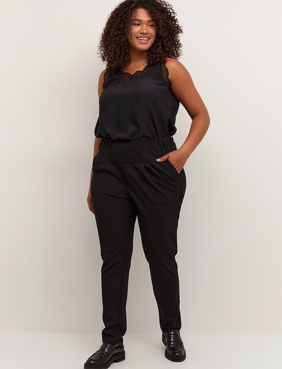 Kaffe Curve - KCjia Pants - slim fit bukser - black deep - 3