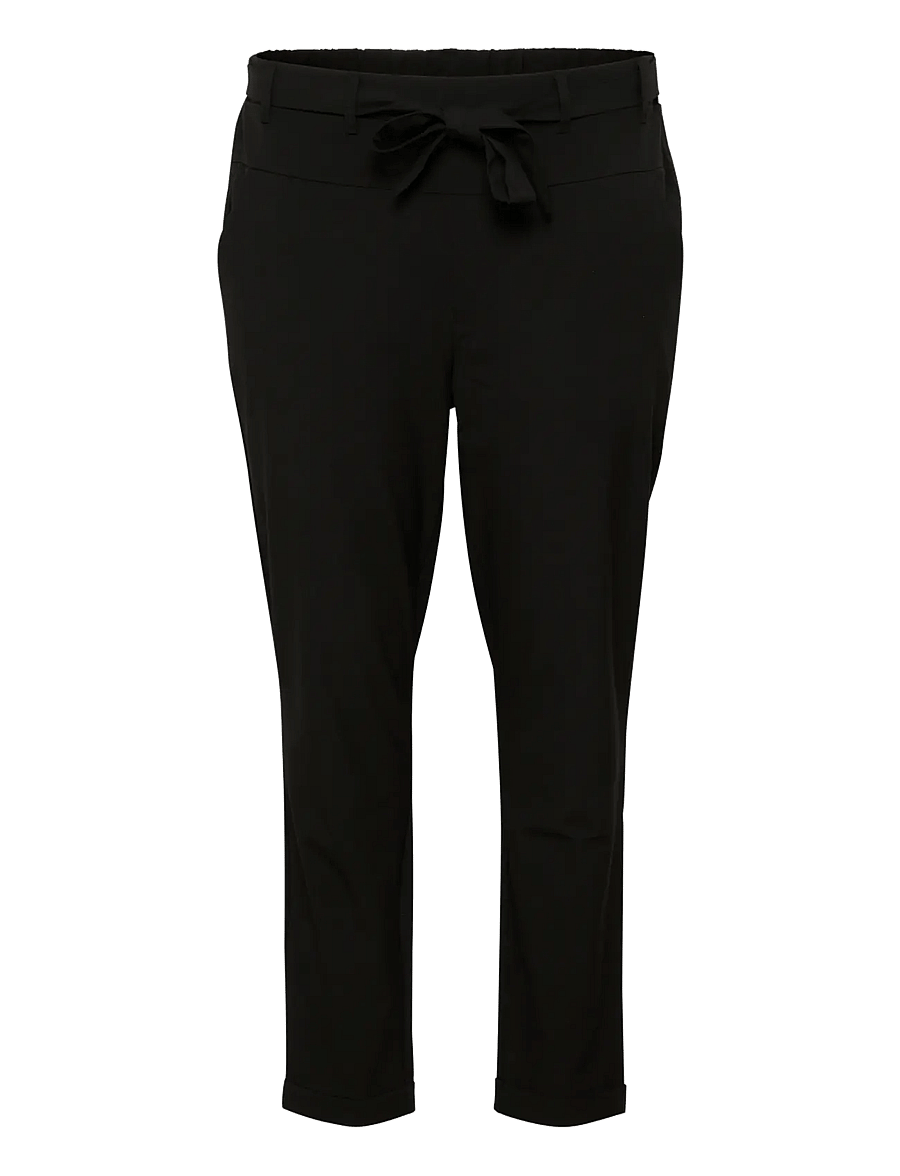 Kaffe Curve - KCjia Belt Pants - slim-fit hosen - black deep - 1