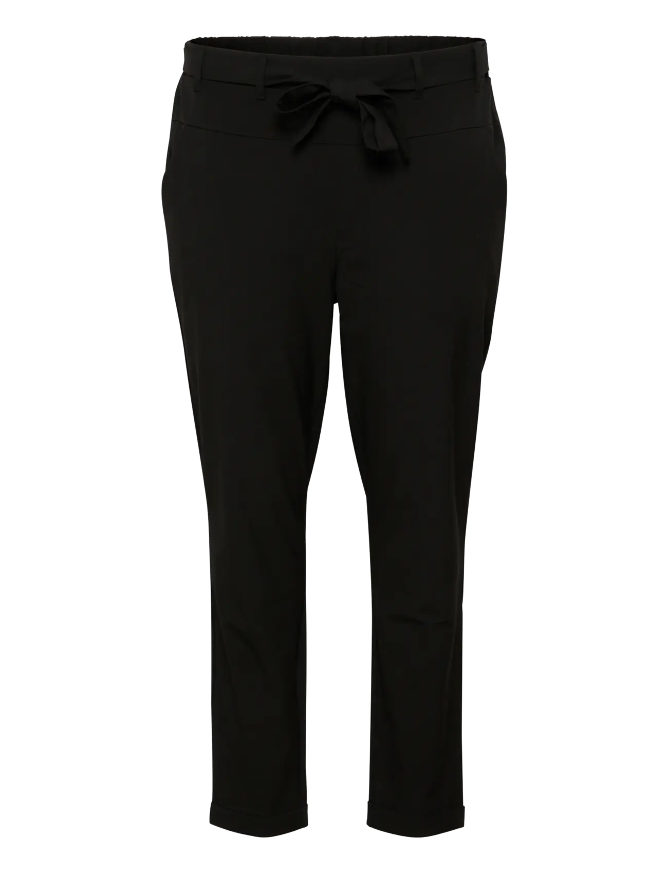 Kaffe Curve - KCjia Belt Pants - slim fit -housut - black deep - 1