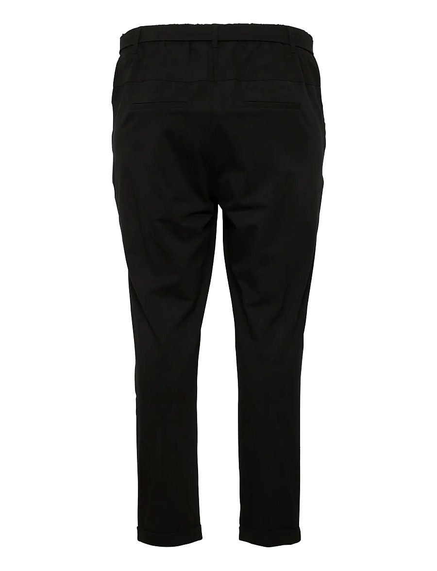 Kaffe Curve - KCjia Belt Pants - slim fit-byxor - black deep - 2