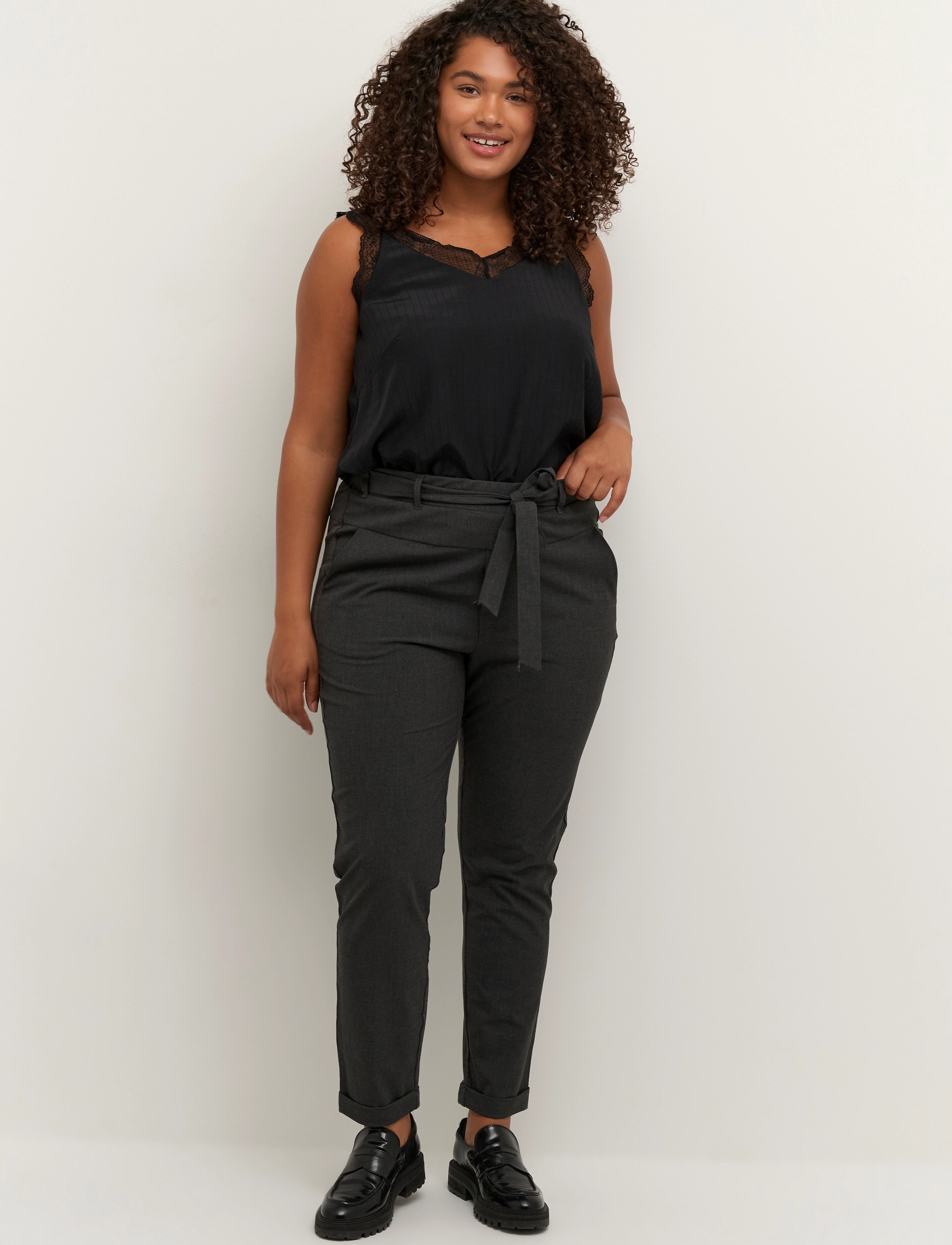 KAFFE CURVE Kcjia Belt Pants kostymbyxor dam – bild 2