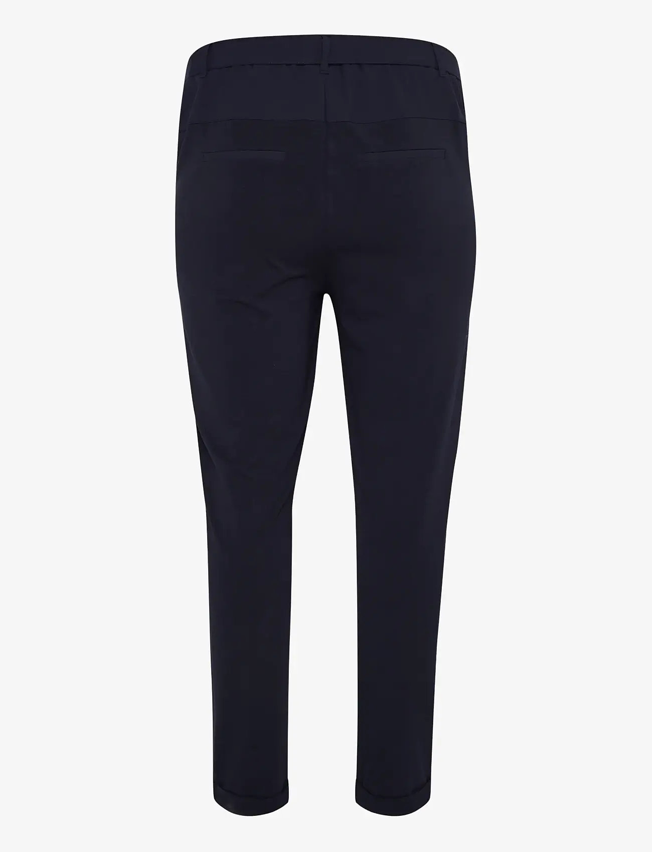 Kaffe Curve - KCjia Belt Pants - slim fit trousers - midnight marine - 2