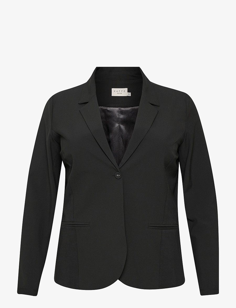 Kaffe Curve - KCjia Blazer - single breasted blazers - black deep - 1