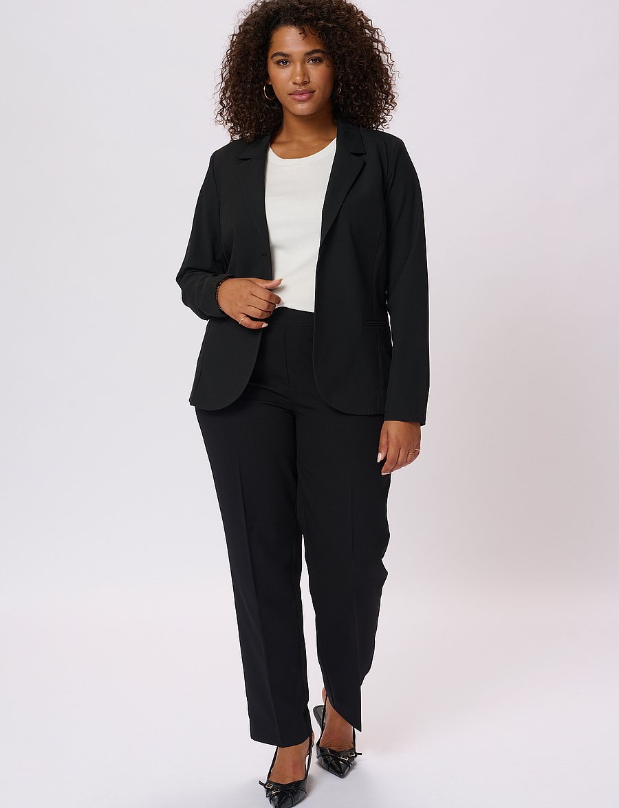 Kaffe Curve - KCjia Blazer - single breasted blazers - black deep - 3