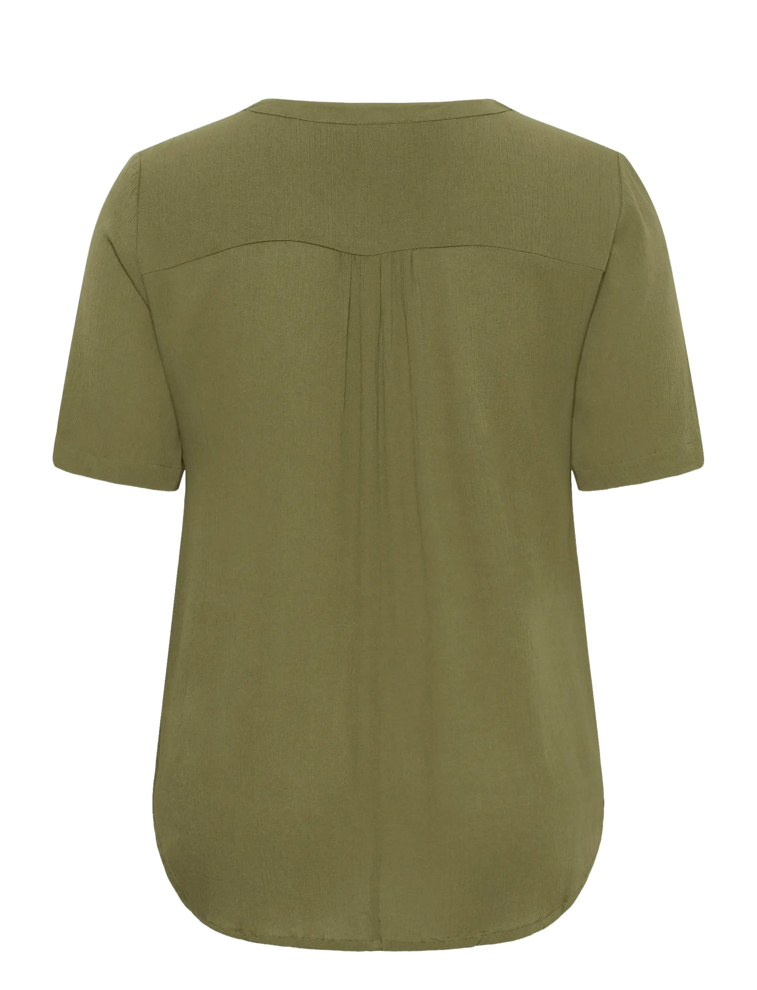 Kaffe Curve - KCami SS Blouse - blouses korte mouwen - dusky green - 2