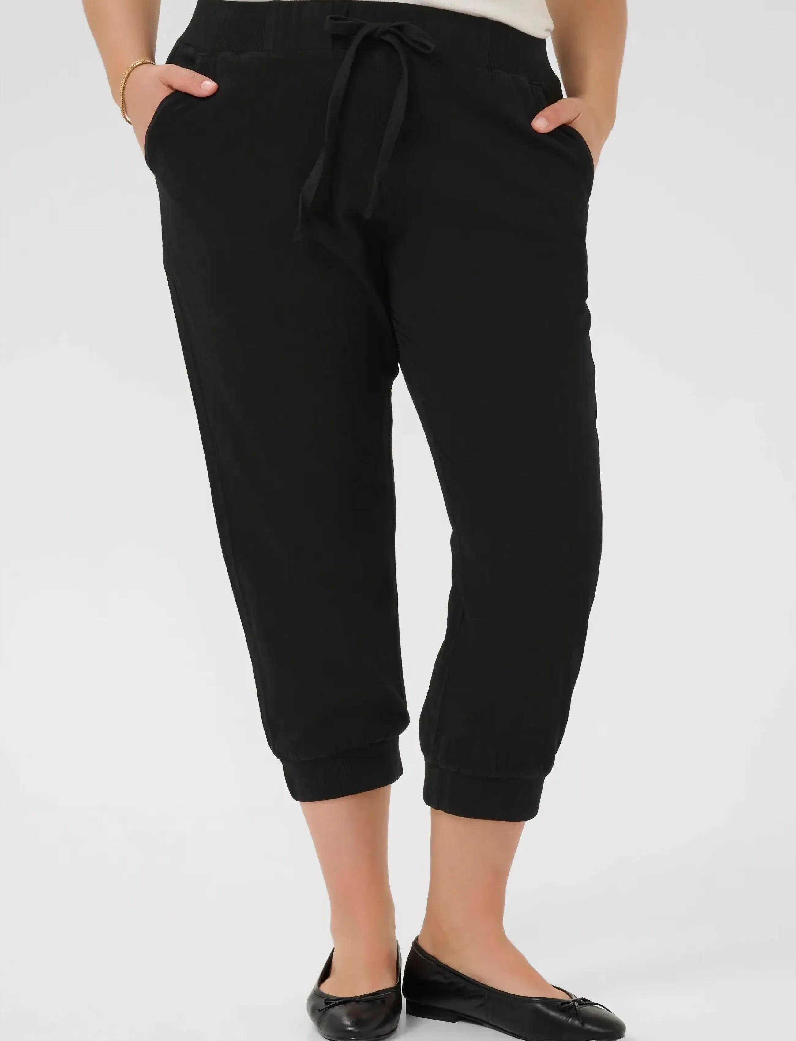 Kaffe Curve KCnana Capri Pants - Püksid - BLACK DEEP / black