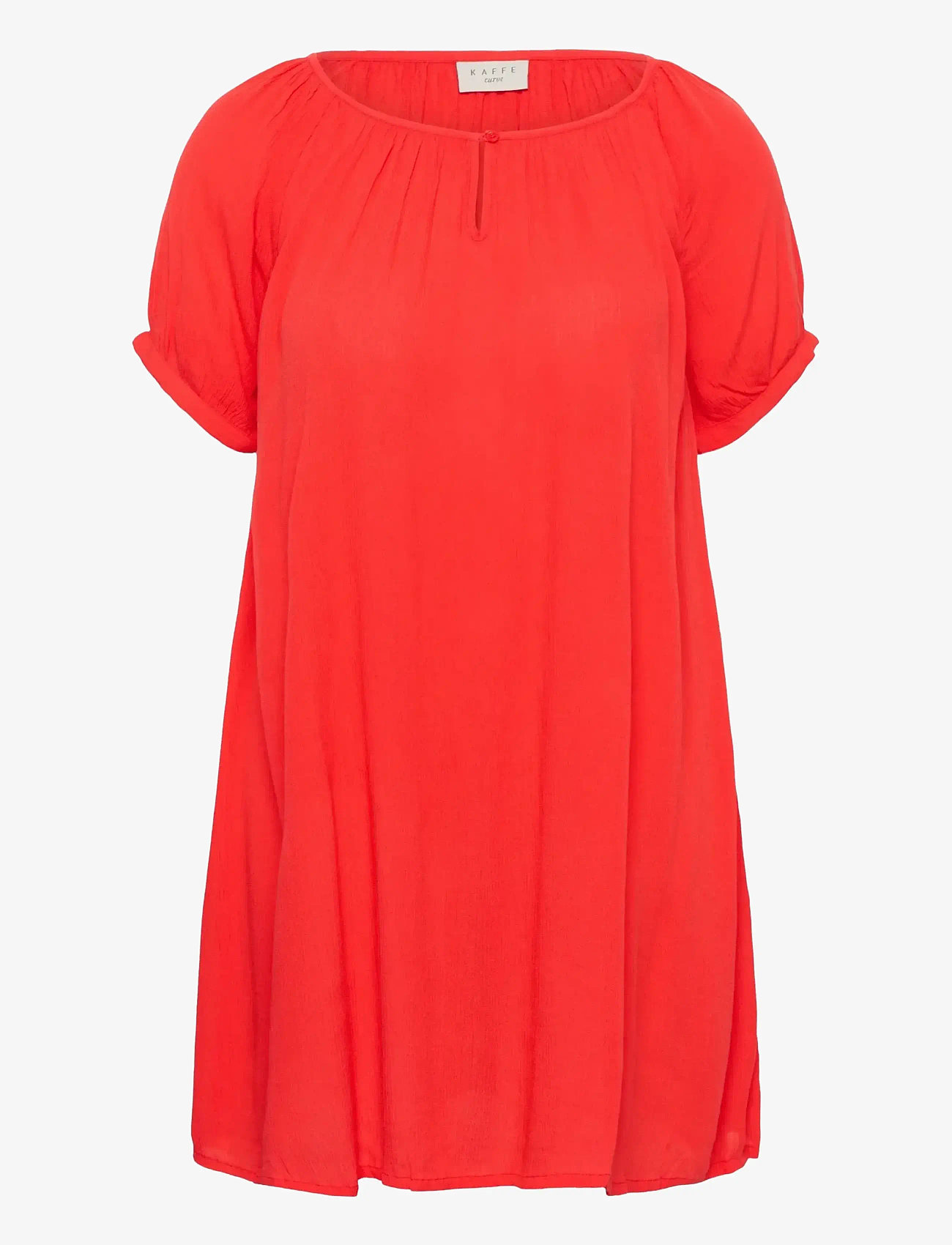 Kaffe Curve - KCami SS Tunic - tunikas - poppy red - 1