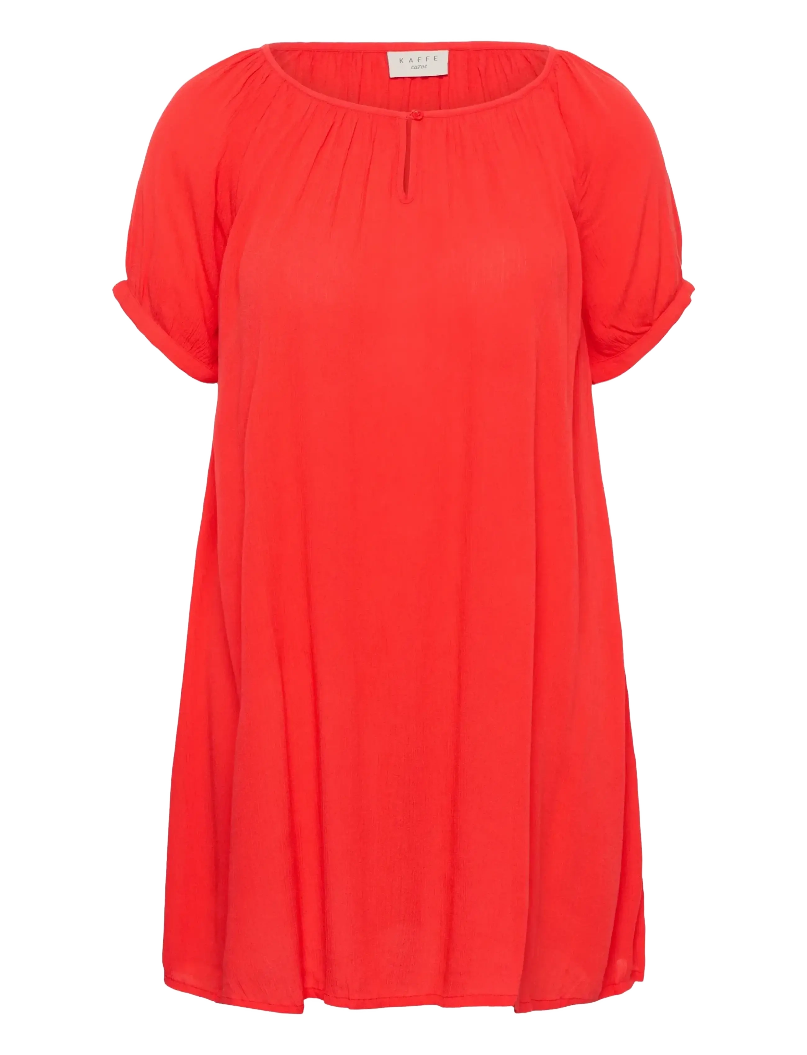 Kaffe Curve KCami SS Tunic - Tunikaer - POPPY RED / red