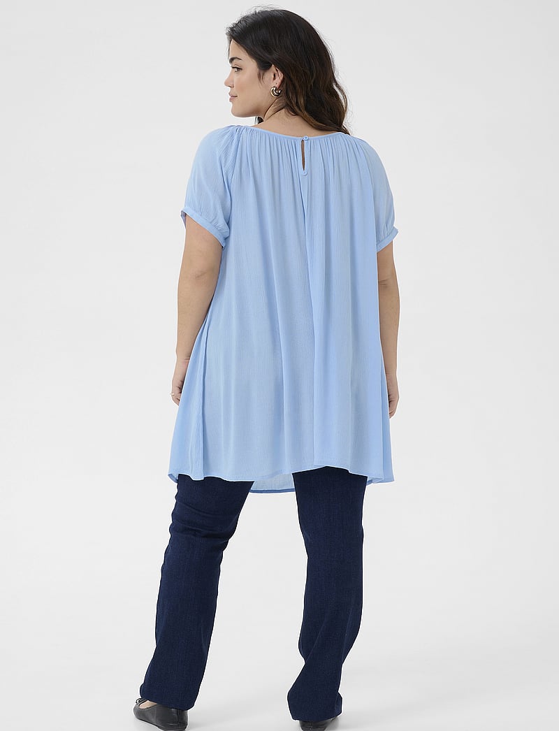 Kaffe Curve - KCami SS Tunic - tunikaer - soft chambray - 4