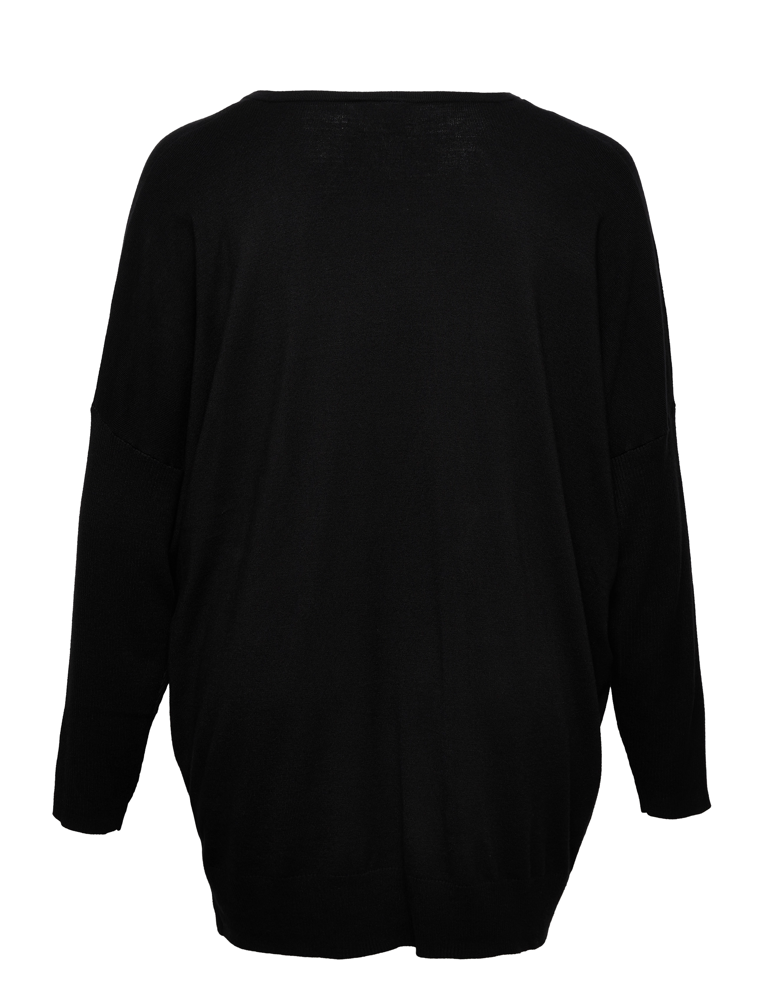 Kaffe Curve - KCmachi Knit Pullover - tröjor - black deep - 2