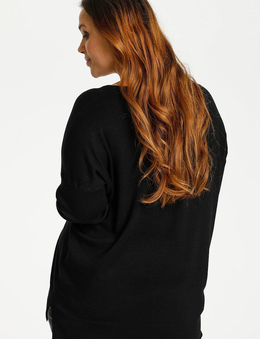 Kaffe Curve - KCmachi Knit Pullover - pullover - black deep - 4