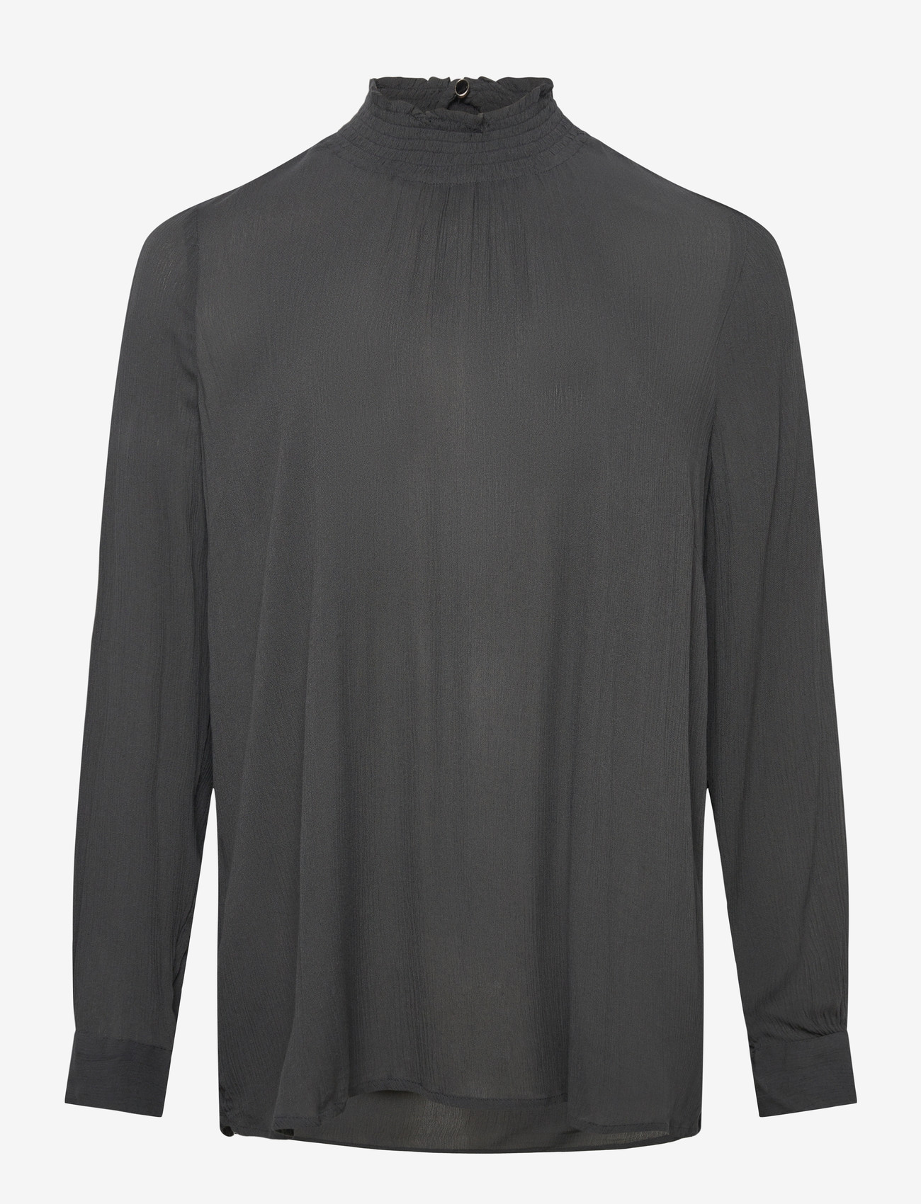 Kaffe Curve - KCtrudi Blouse - langärmlige blusen - black oyster - 0